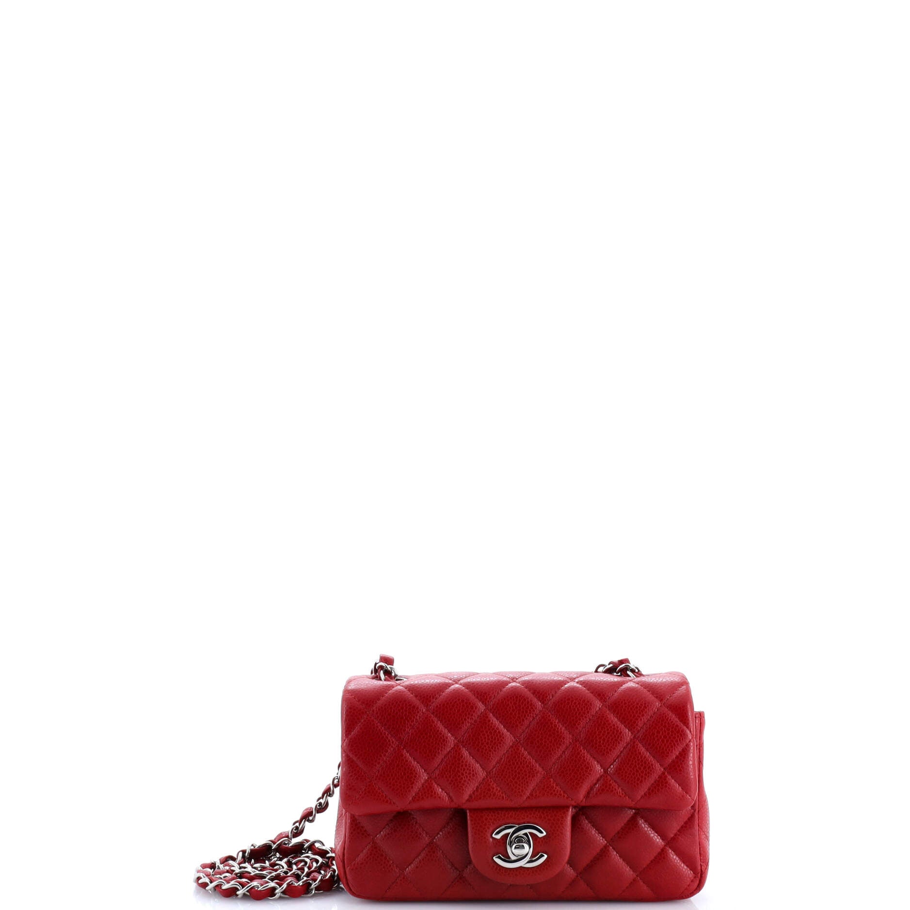 Classic Single Flap Bag Quilted Caviar Mini