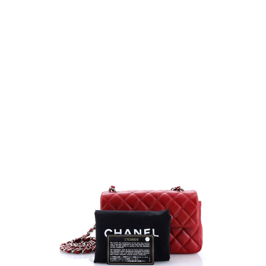 Classic Single Flap Bag Quilted Caviar Mini