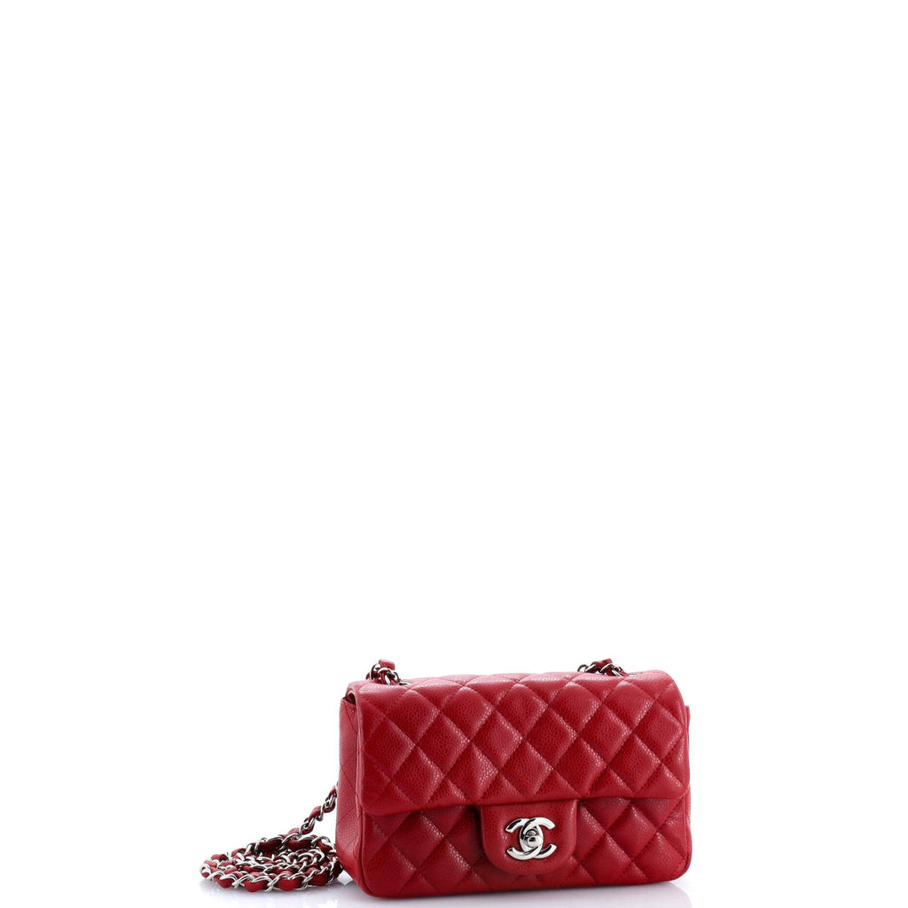 Classic Single Flap Bag Quilted Caviar Mini