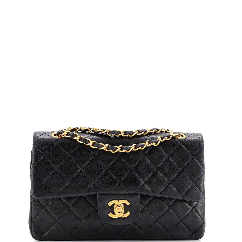 Vintage Classic Double Flap Bag Quilted Lambskin Medium