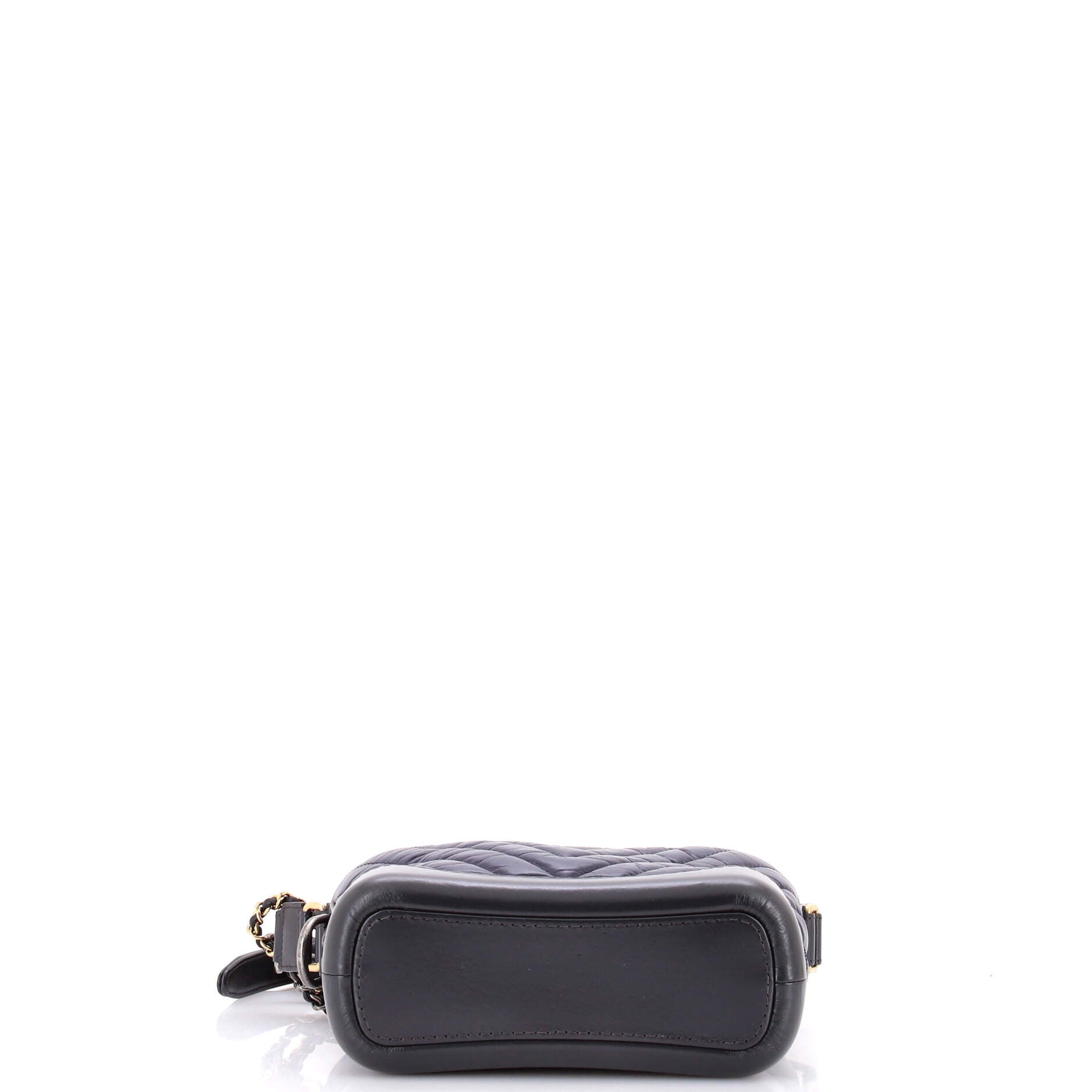 Gabrielle Hobo Chevron Aged Calfskin Small