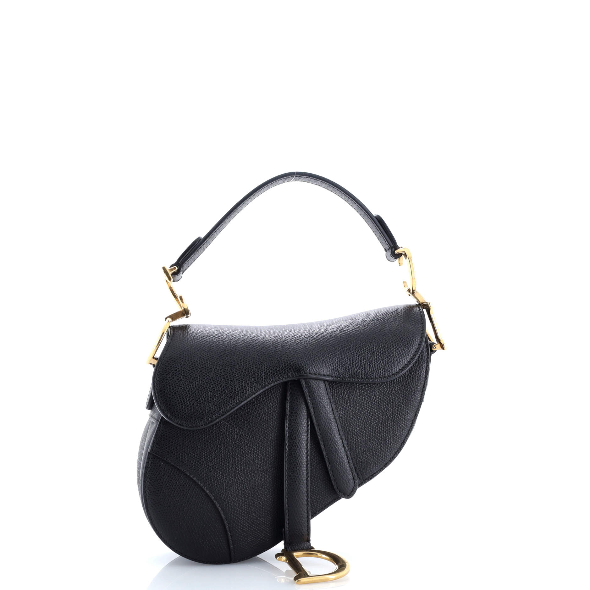 Saddle Handbag Leather Mini