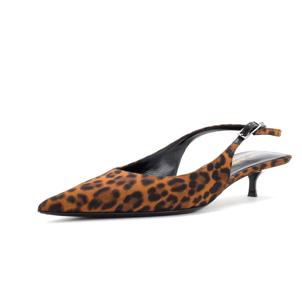 Women's Cherish Slingback Pumps Printed Silk