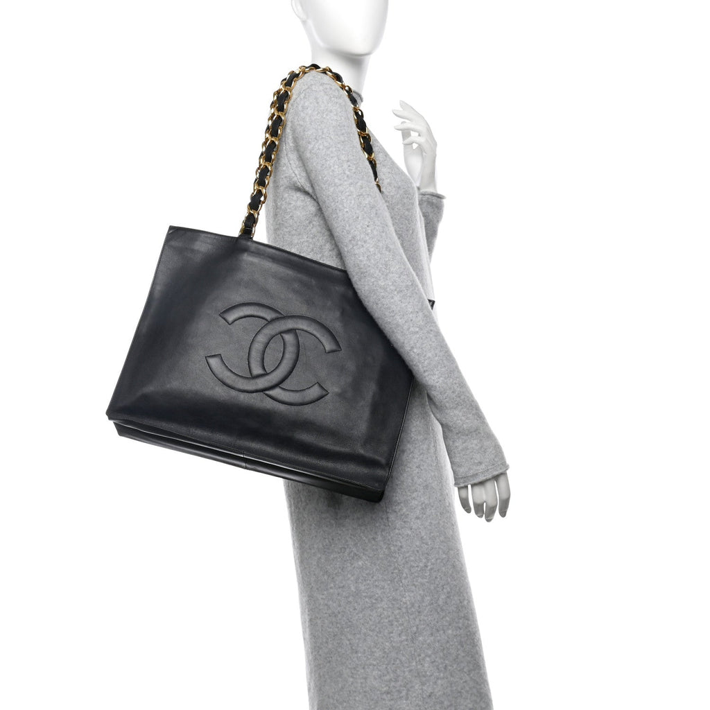 Lambskin CC Tote Navy