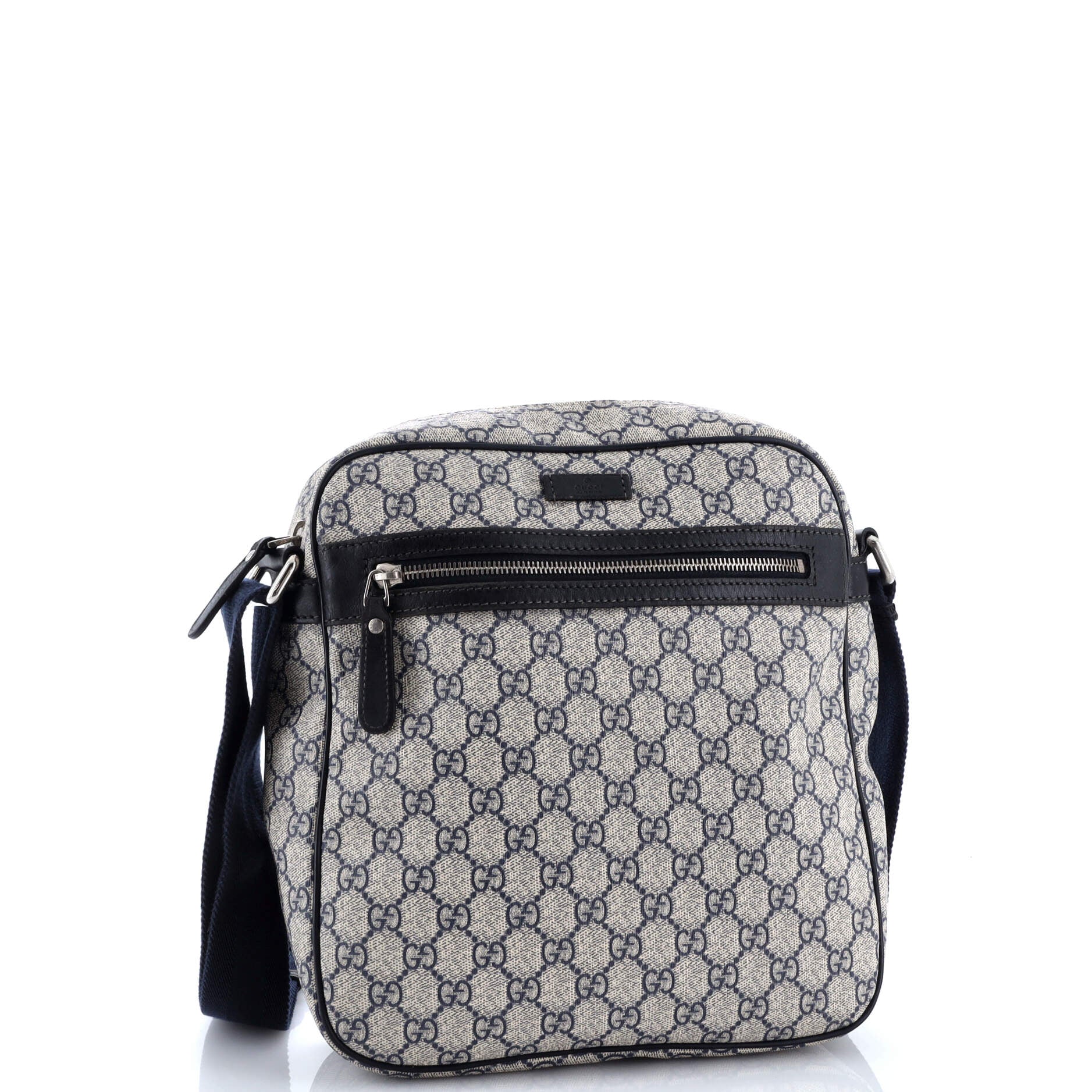 Front Zip Messenger GG Coated Canvas Medium