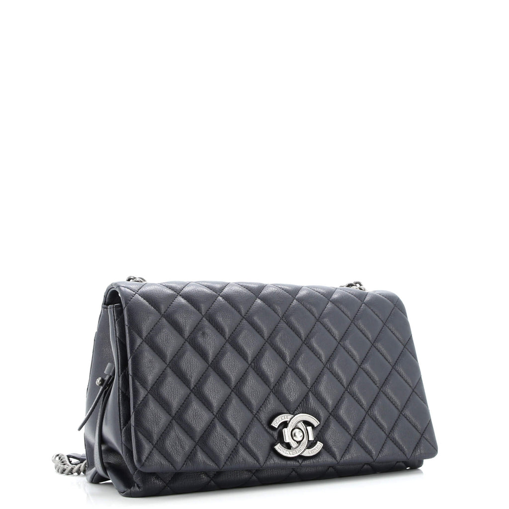 City Rock Flap Bag Quilted Goatskin Large