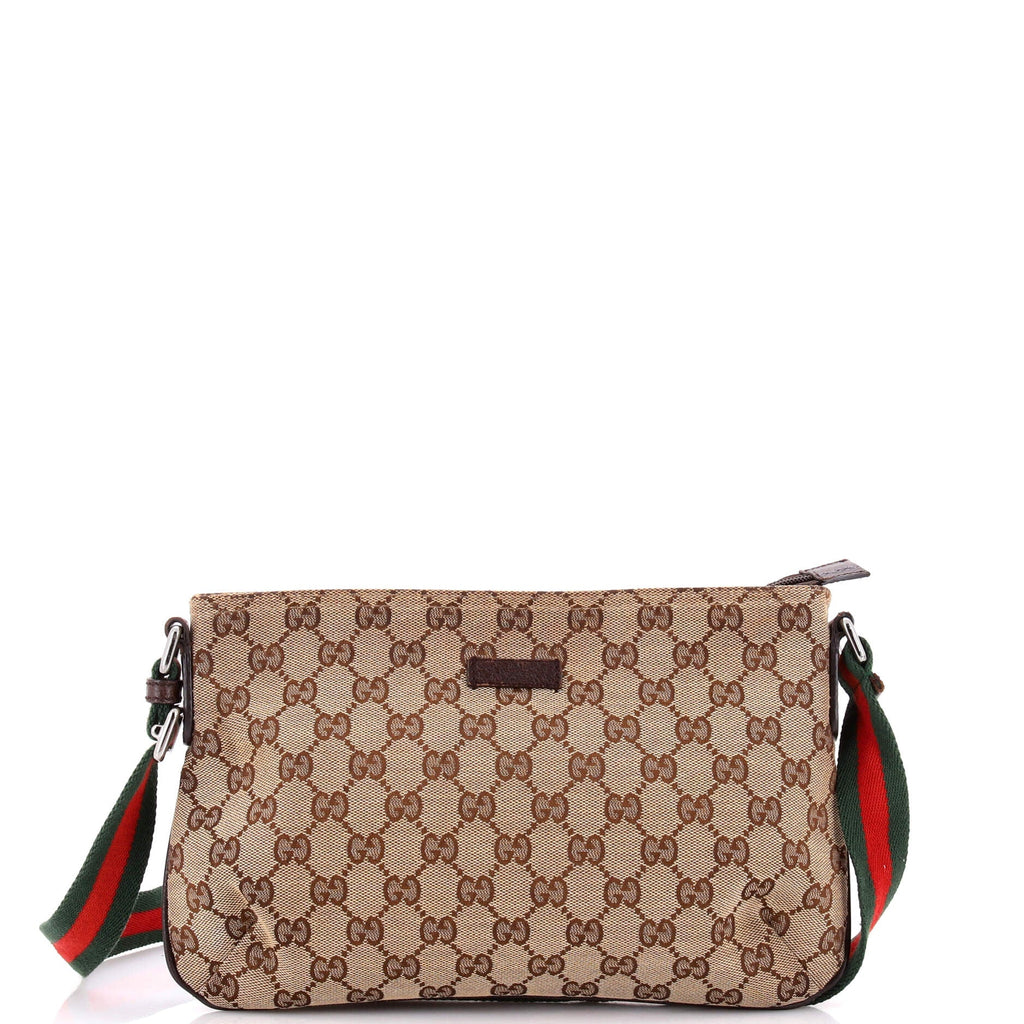 Web Strap Messenger Bag GG Canvas Small