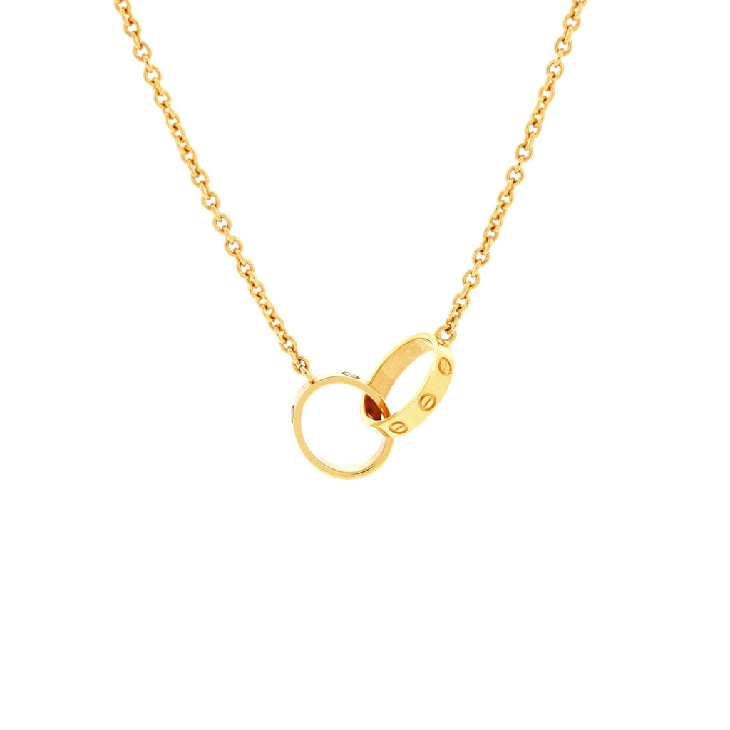 Love Interlocking Necklace 18K Yellow Gold