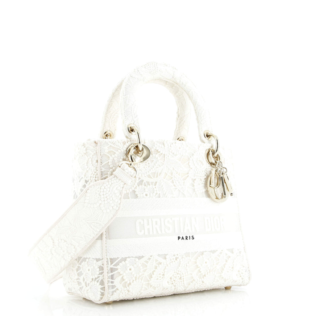Lady D-Lite Bag Embroidery with Macrame Effect Medium