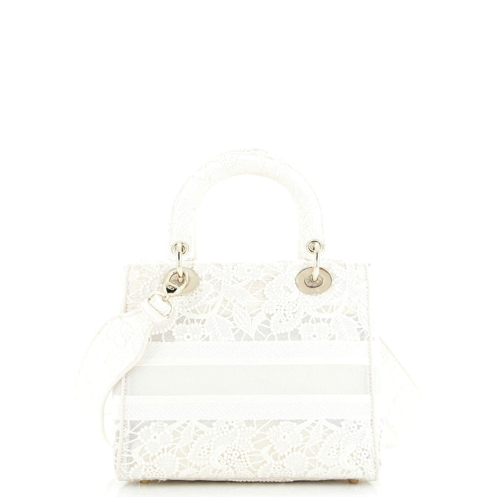 Lady D-Lite Bag Embroidery with Macrame Effect Medium