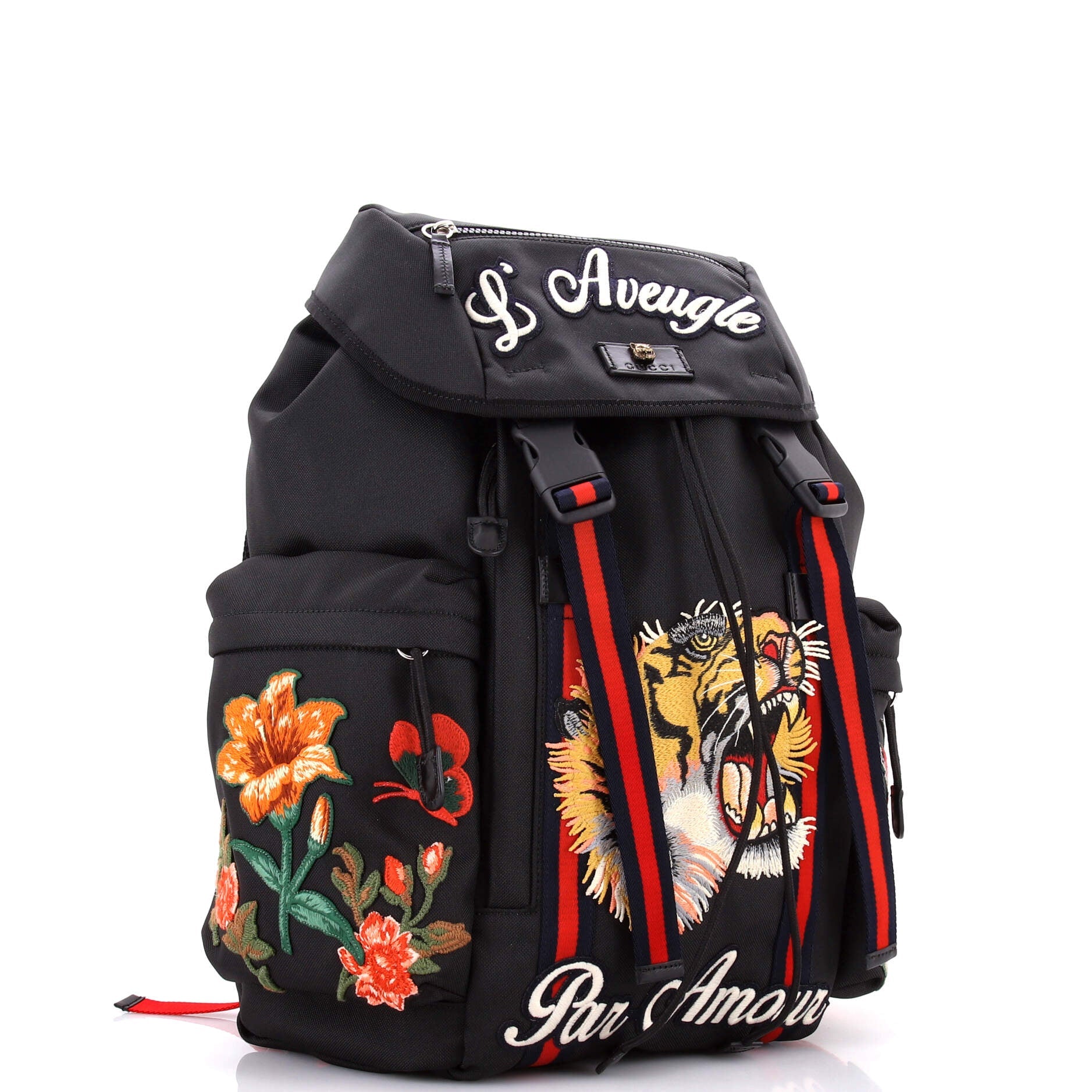 Techpack Backpack Embroidered Techno Canvas Small
