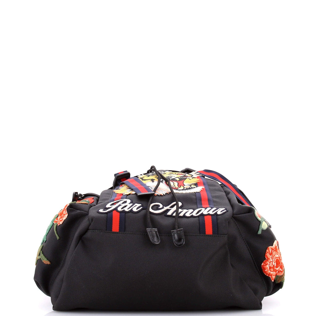 Techpack Backpack Embroidered Techno Canvas Small