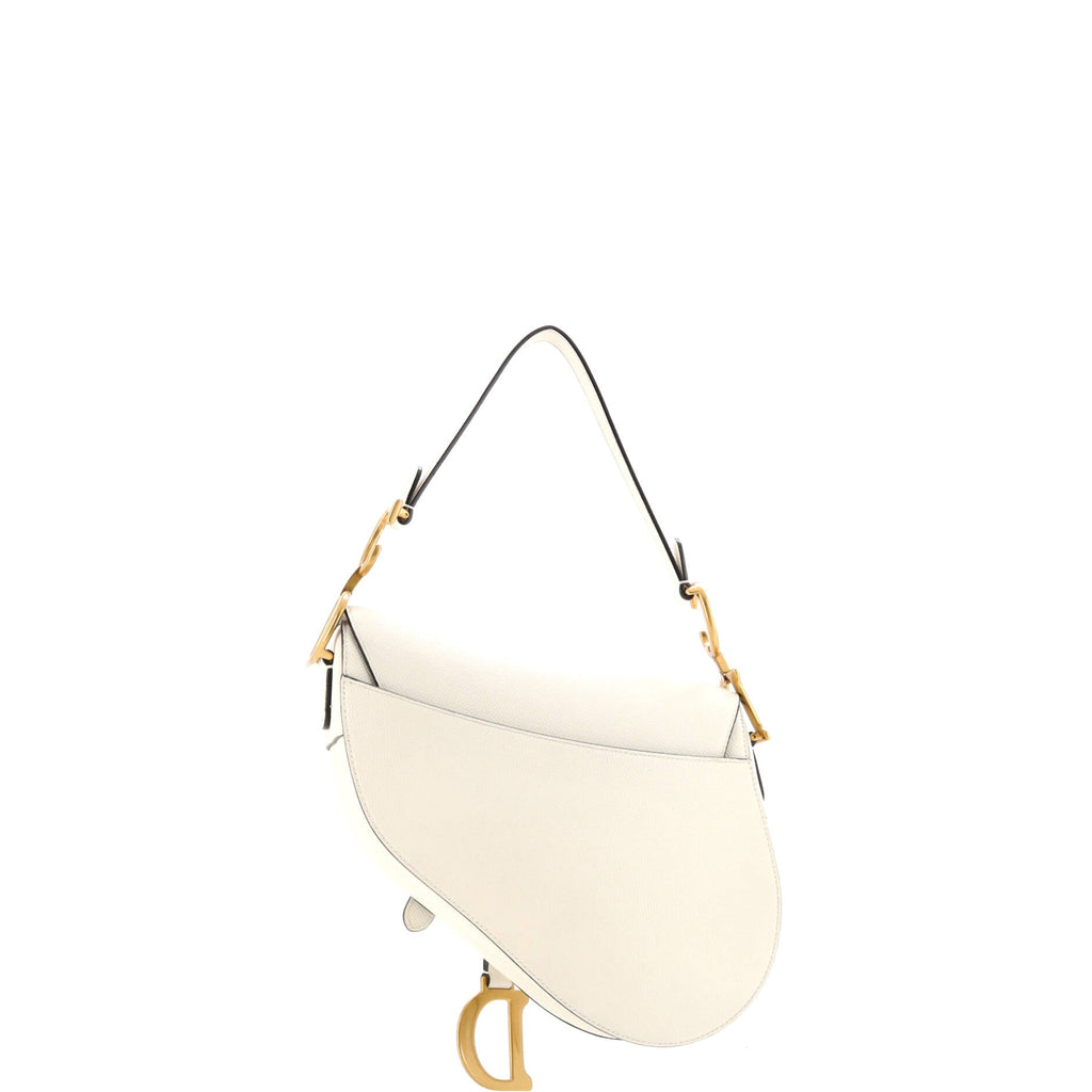 Saddle Handbag with Strap Leather Medium