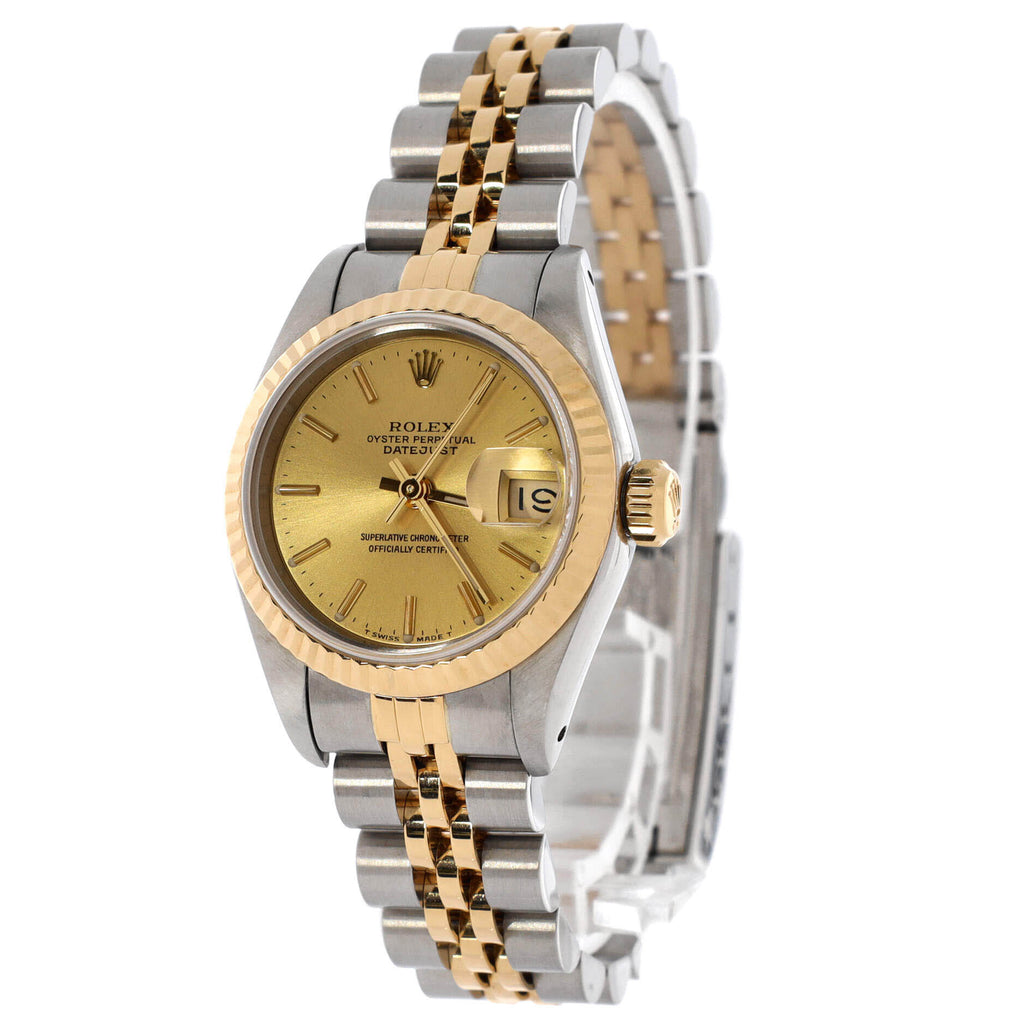 Oyster Perpetual Datejust Automatic Watch Stainless Steel and Yellow Gold 26