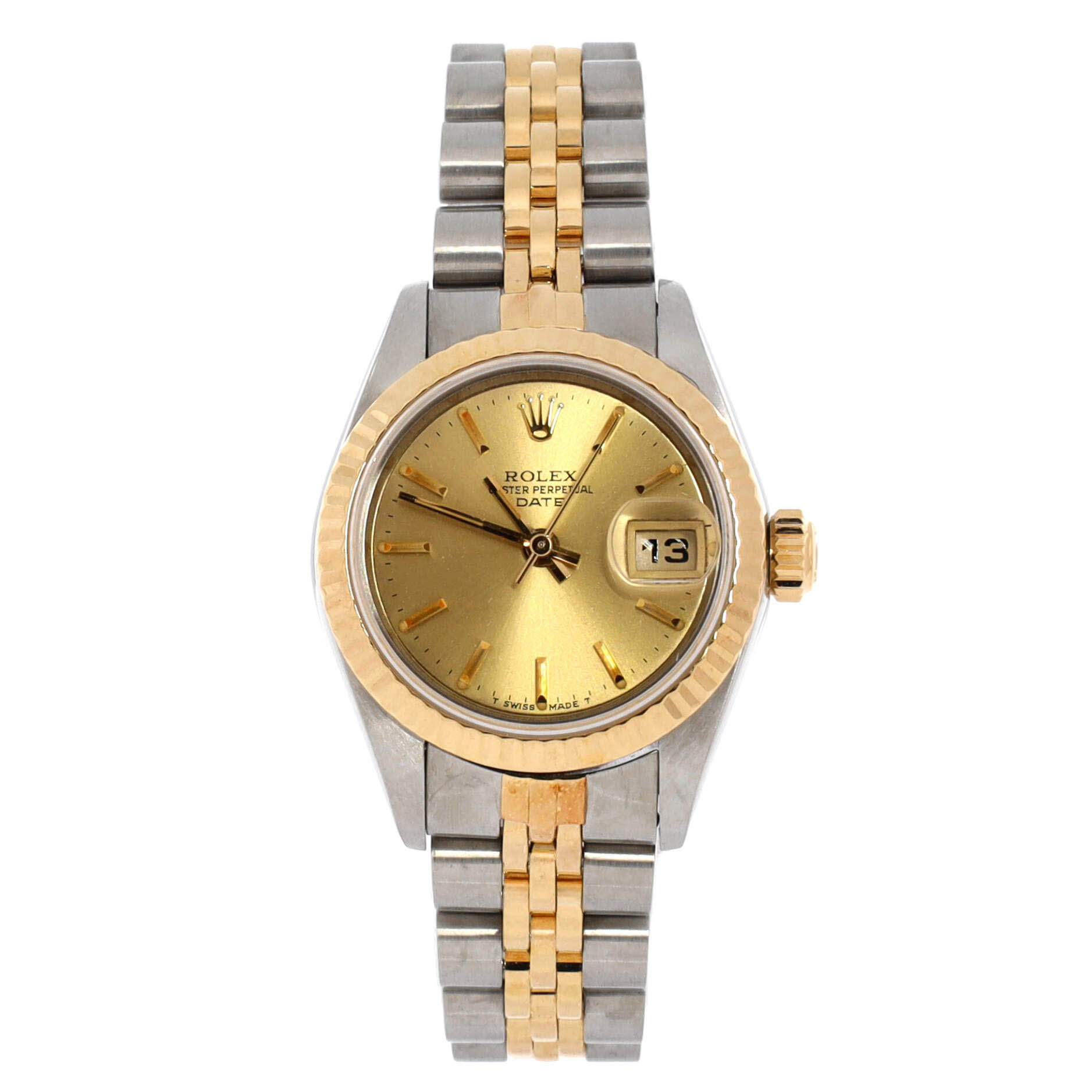 Oyster Perpetual Datejust Automatic Watch Stainless Steel and Yellow Gold 26