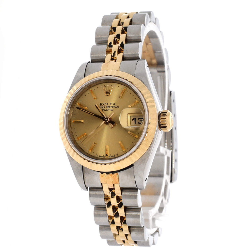 Oyster Perpetual Datejust Automatic Watch Stainless Steel and Yellow Gold 26