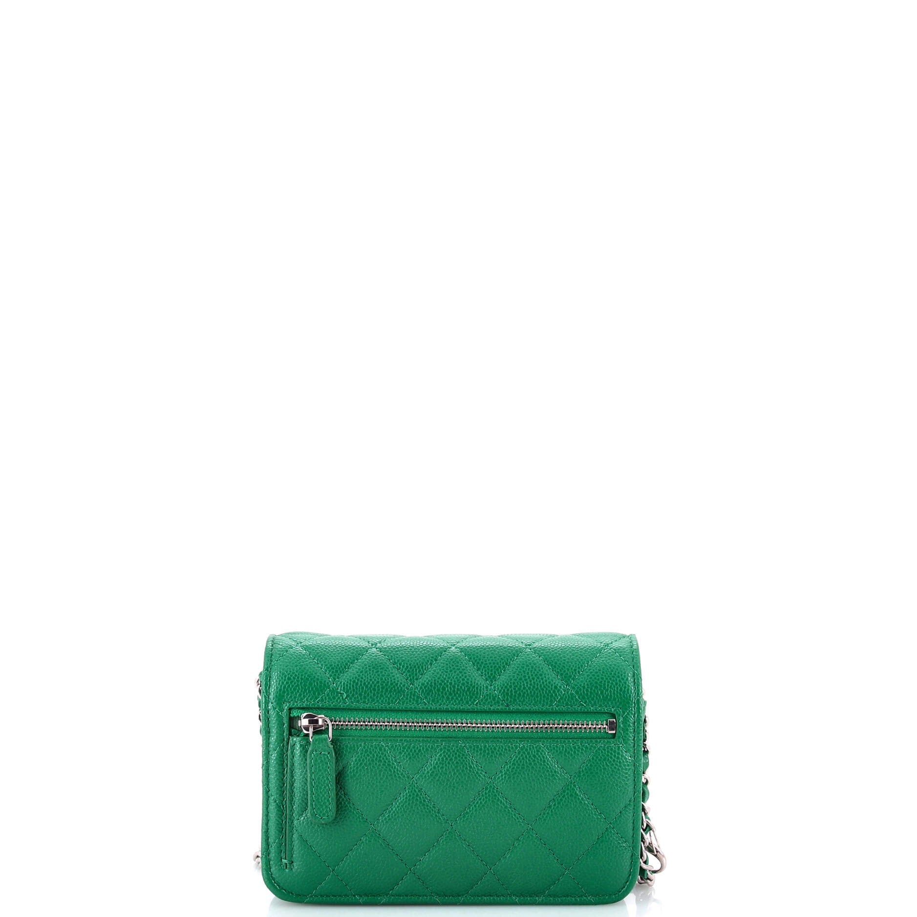 Wallet on Chain Quilted Caviar Mini