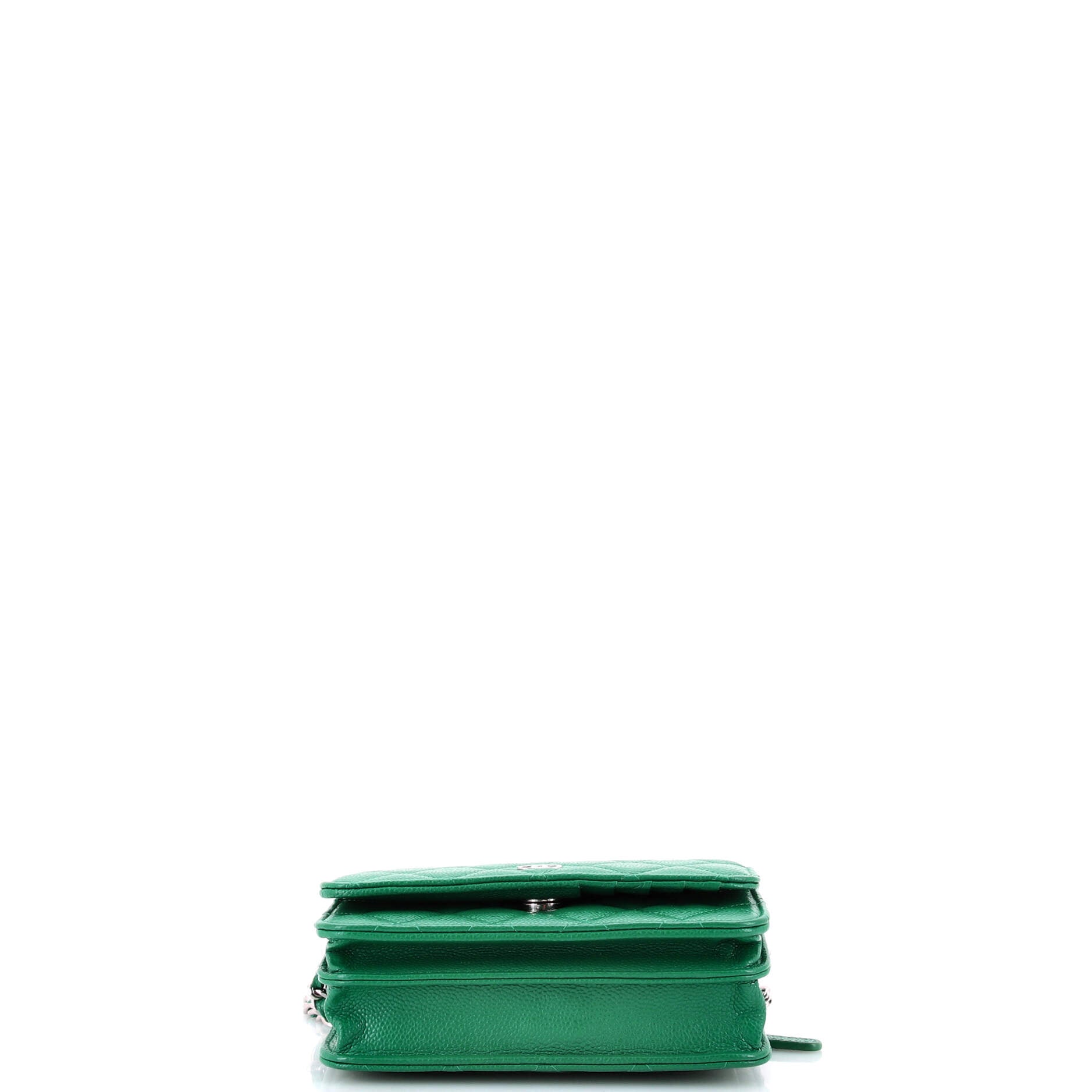 Wallet on Chain Quilted Caviar Mini