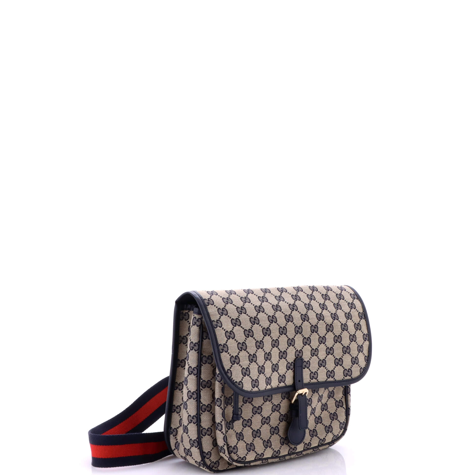Children's Buckle Web Messenger Bag GG Canvas
