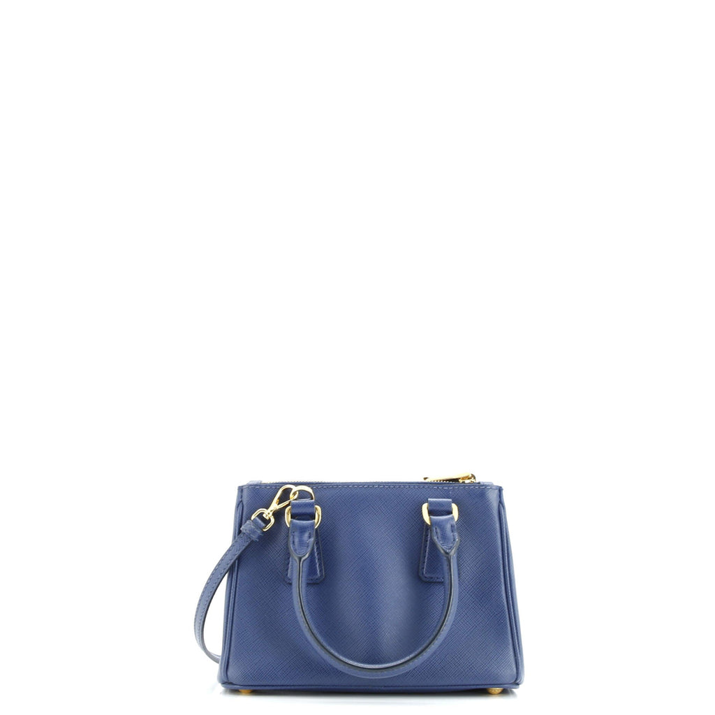 Galleria Double Zip Tote Saffiano Leather Mini