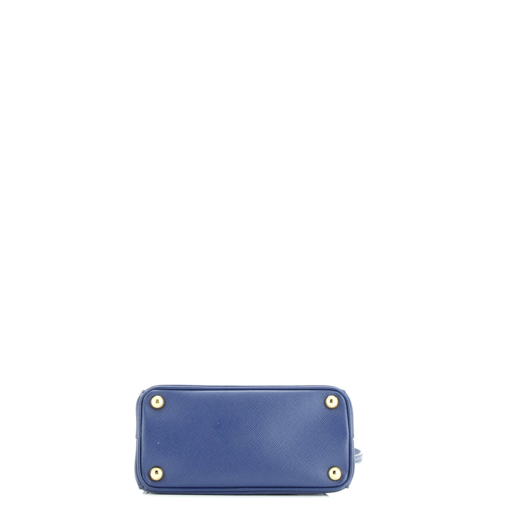 Galleria Double Zip Tote Saffiano Leather Mini
