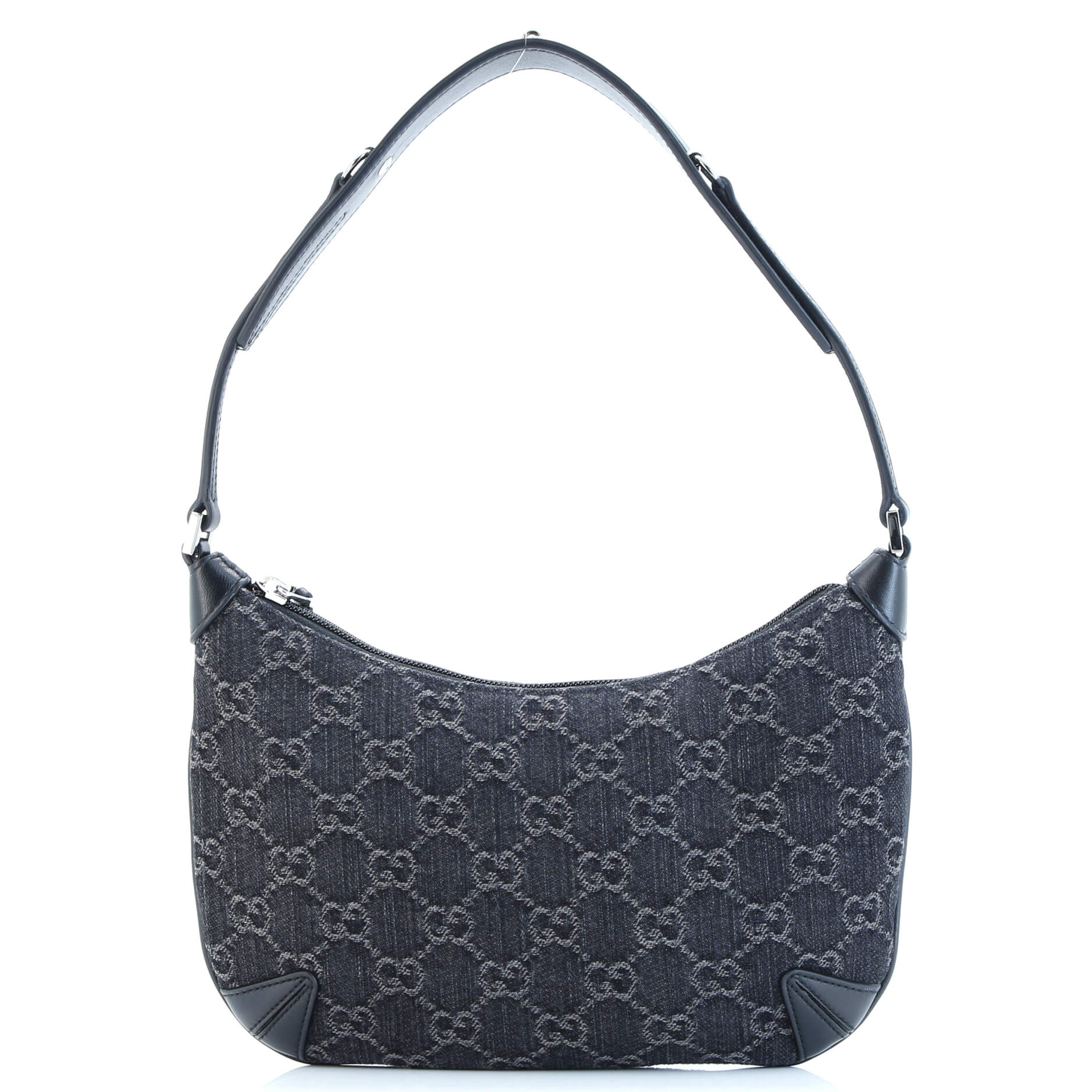 Horsebit Slim Shoulder Bag GG Denim with Leather Small