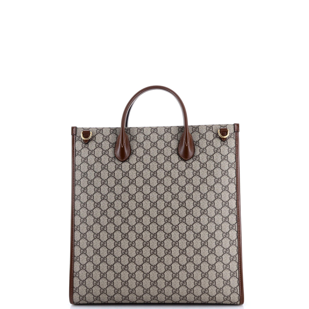 Interlocking G Tote GG Coated Canvas Vertical