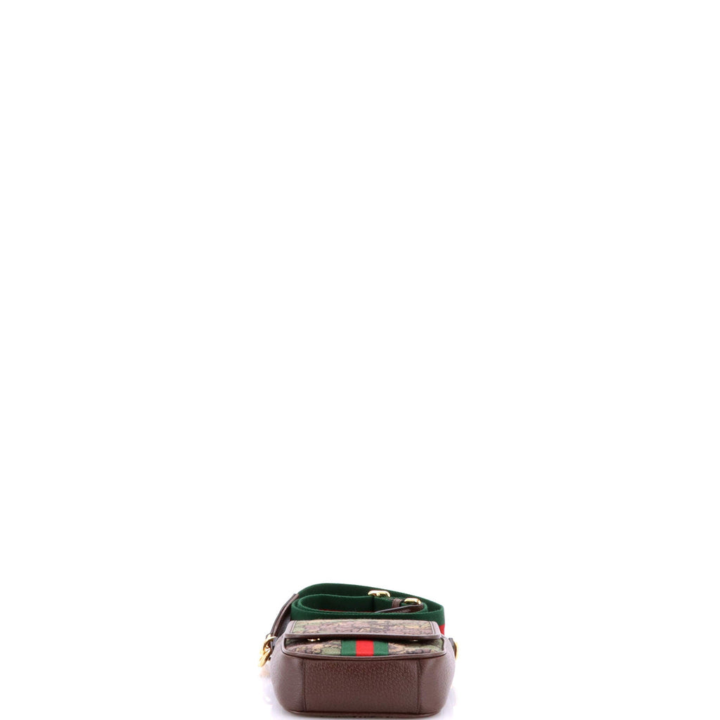 x Palace Web Flap Messenger GG-P Camouflage Canvas and Leather Small