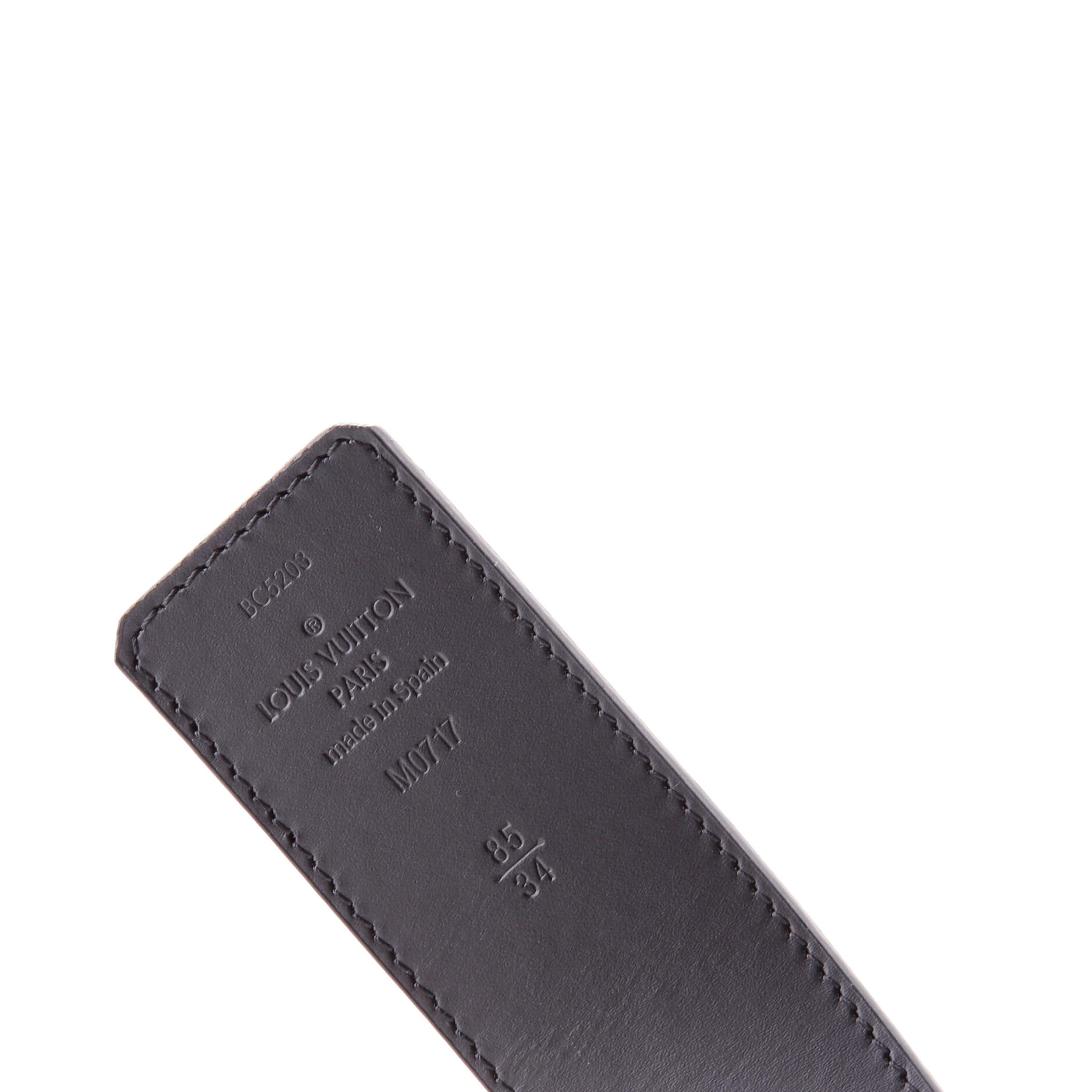 LV Initiales Reversible Belt Monogram Shadow Leather Wide