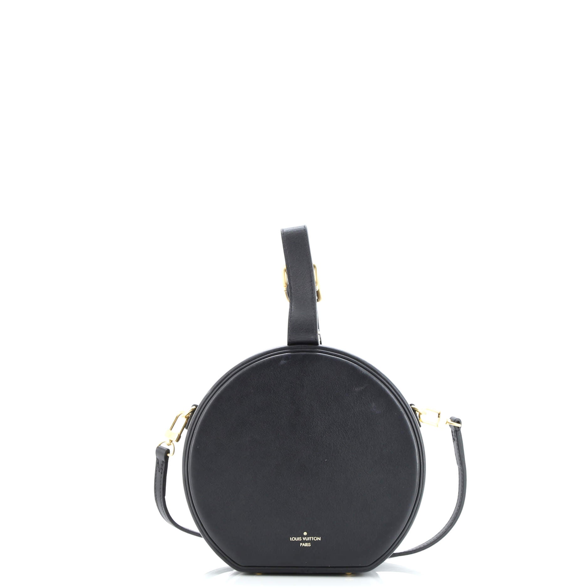 Petite Boite Chapeau Bag Anachro Bleu Printed Calfskin