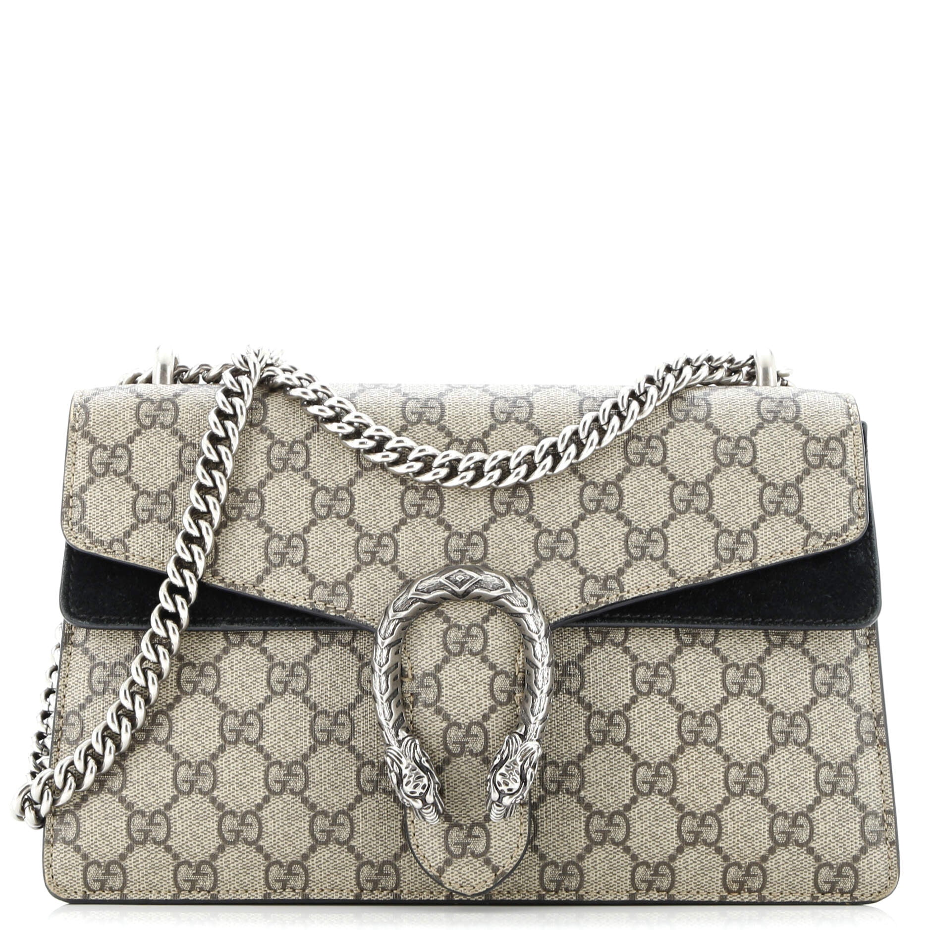 Dionysus Bag GG Coated Canvas and Leather Small