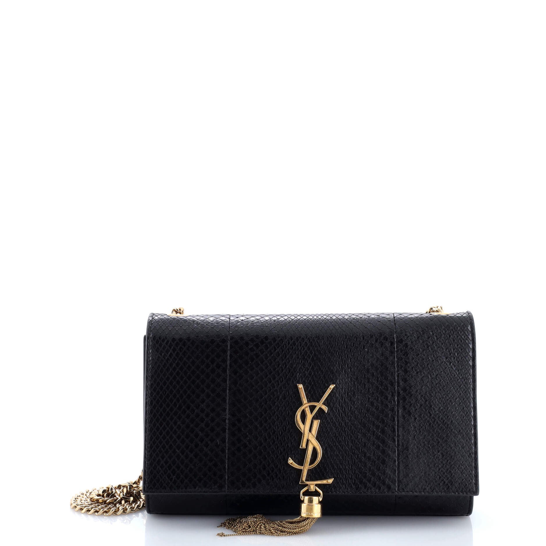 Classic Monogram Tassel Crossbody Bag Python Medium