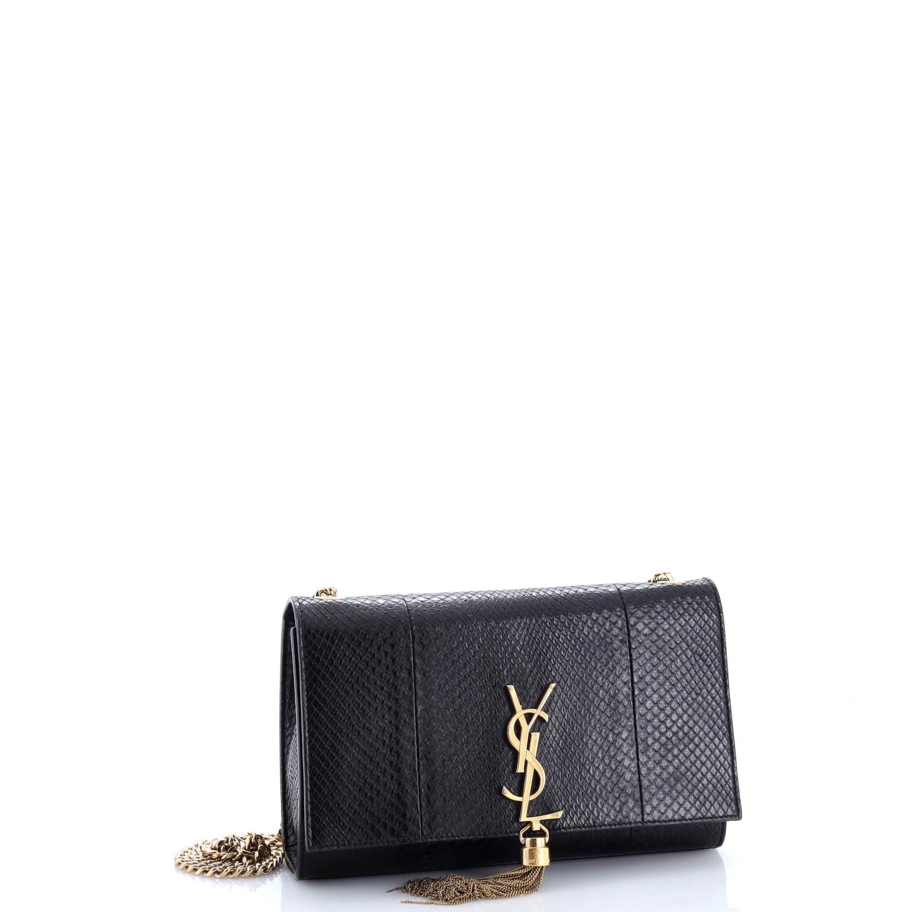 Classic Monogram Tassel Crossbody Bag Python Medium