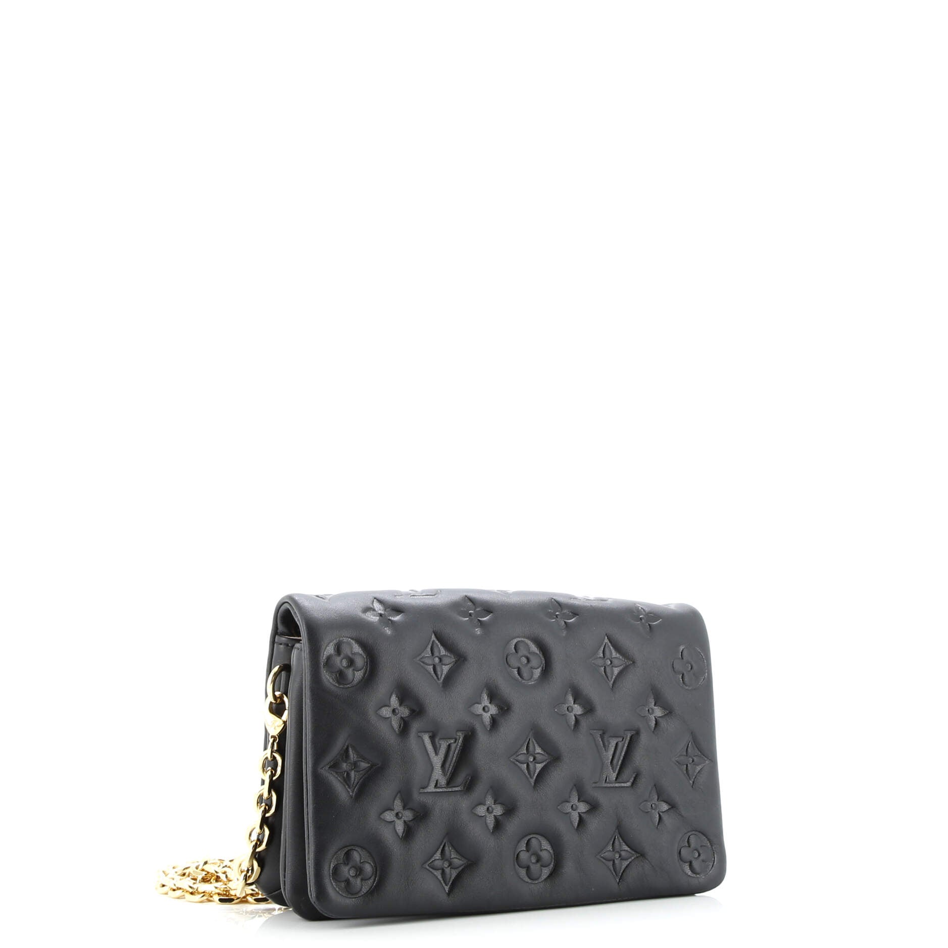 Coussin Pochette Monogram Embossed Lambskin