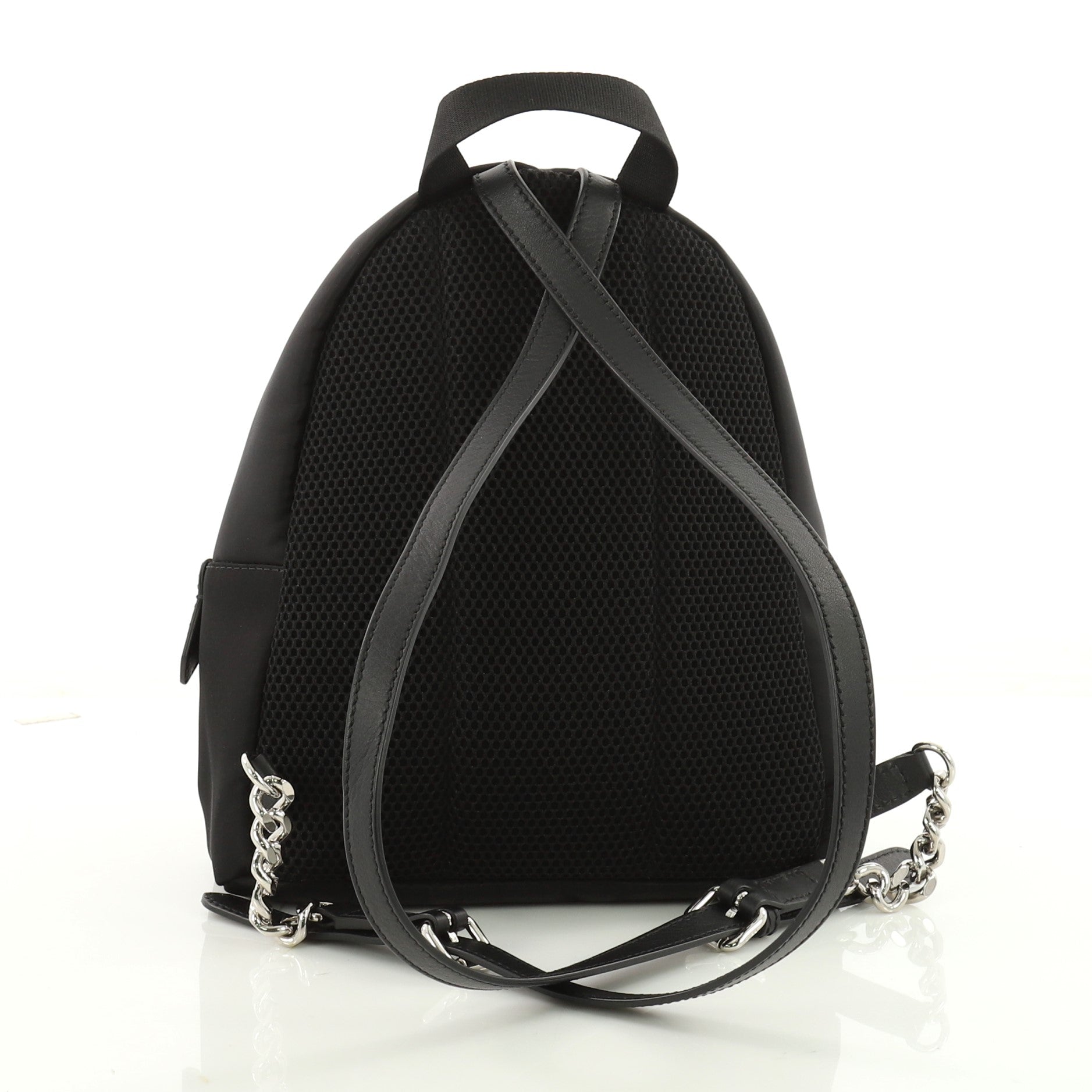 Light Bulb Backpack Nylon with Shearling Mini
