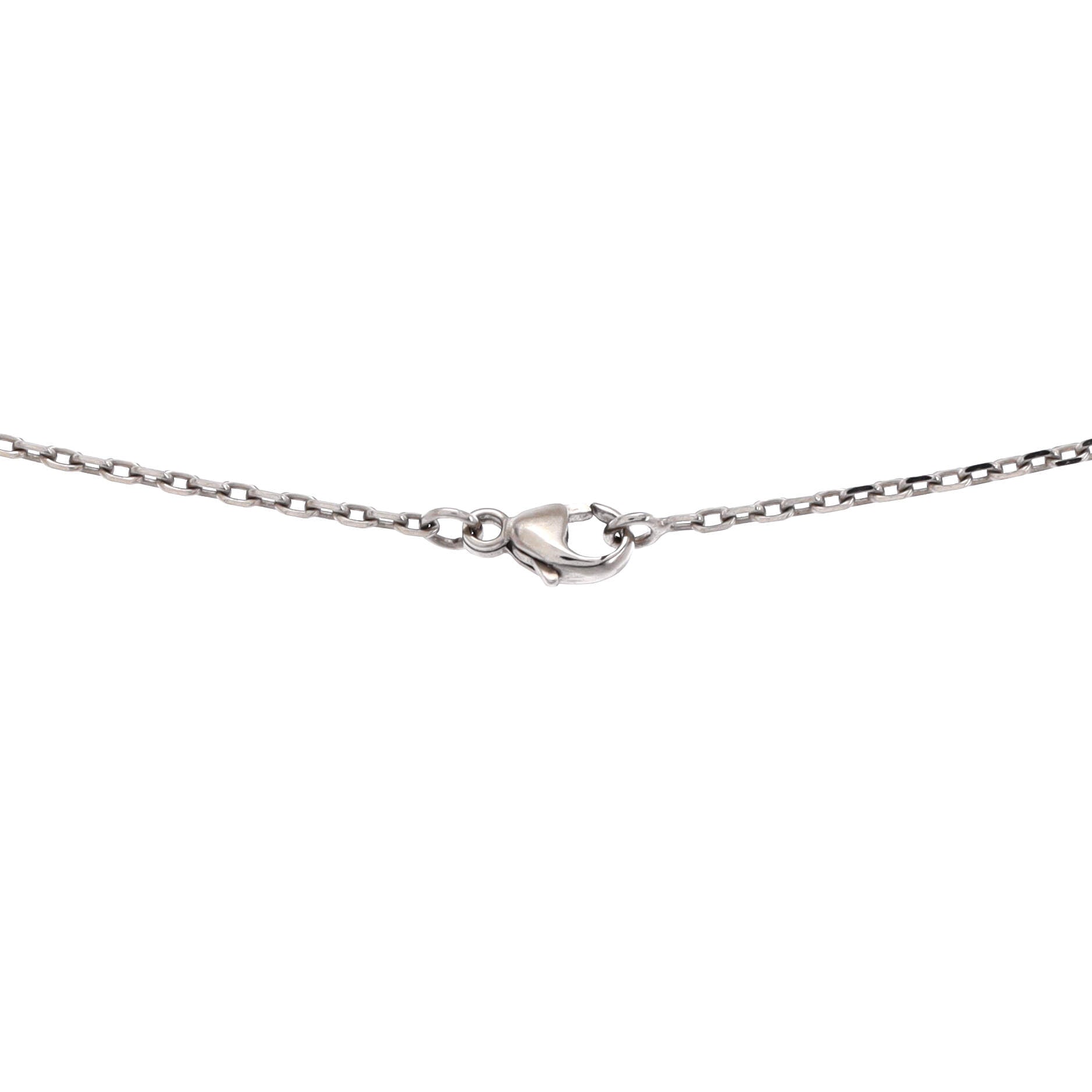 Pop H Pendant Chain Necklace Metal and Enamel Mini