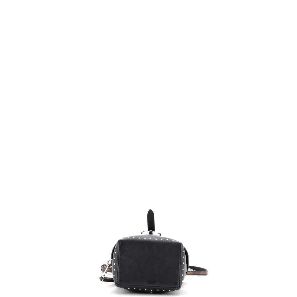 Camera Box Handbag Studded Monogram Canvas and Leather