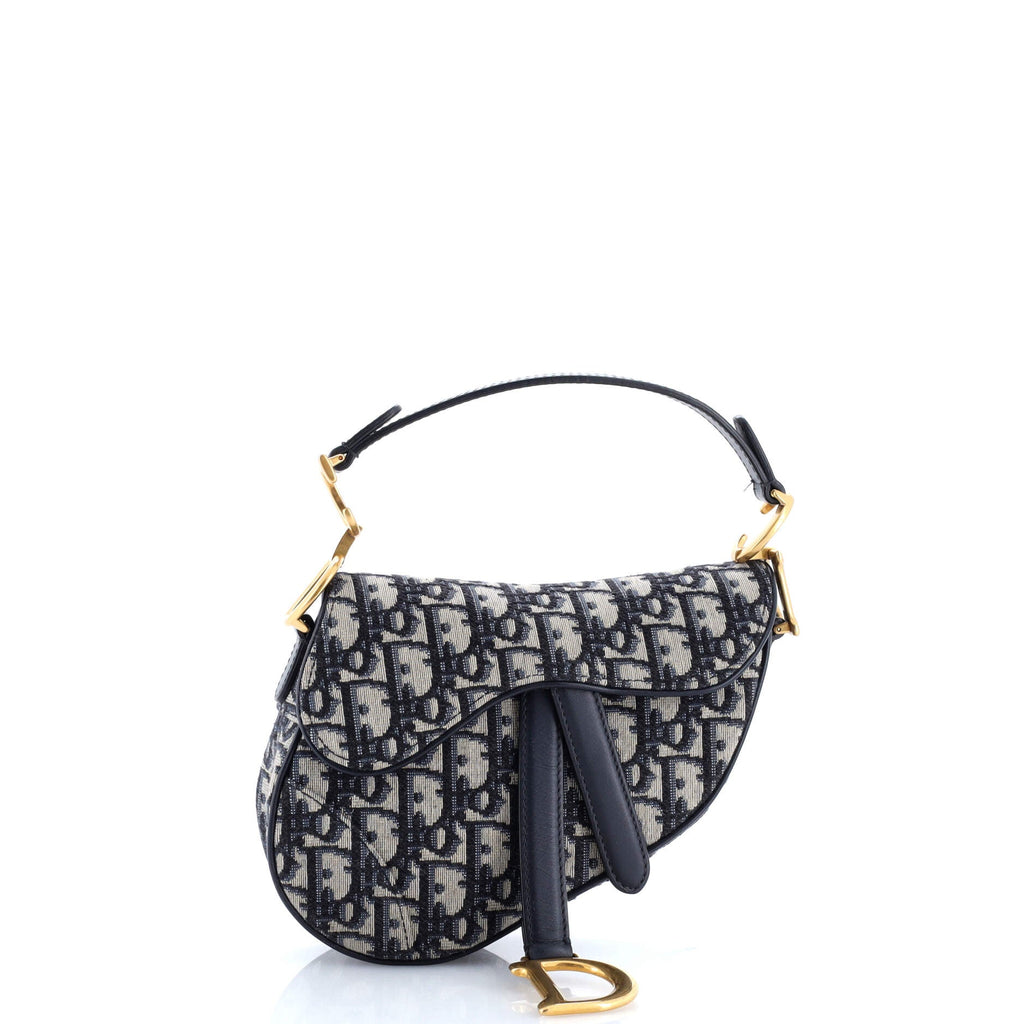 Saddle Handbag Oblique Canvas Mini