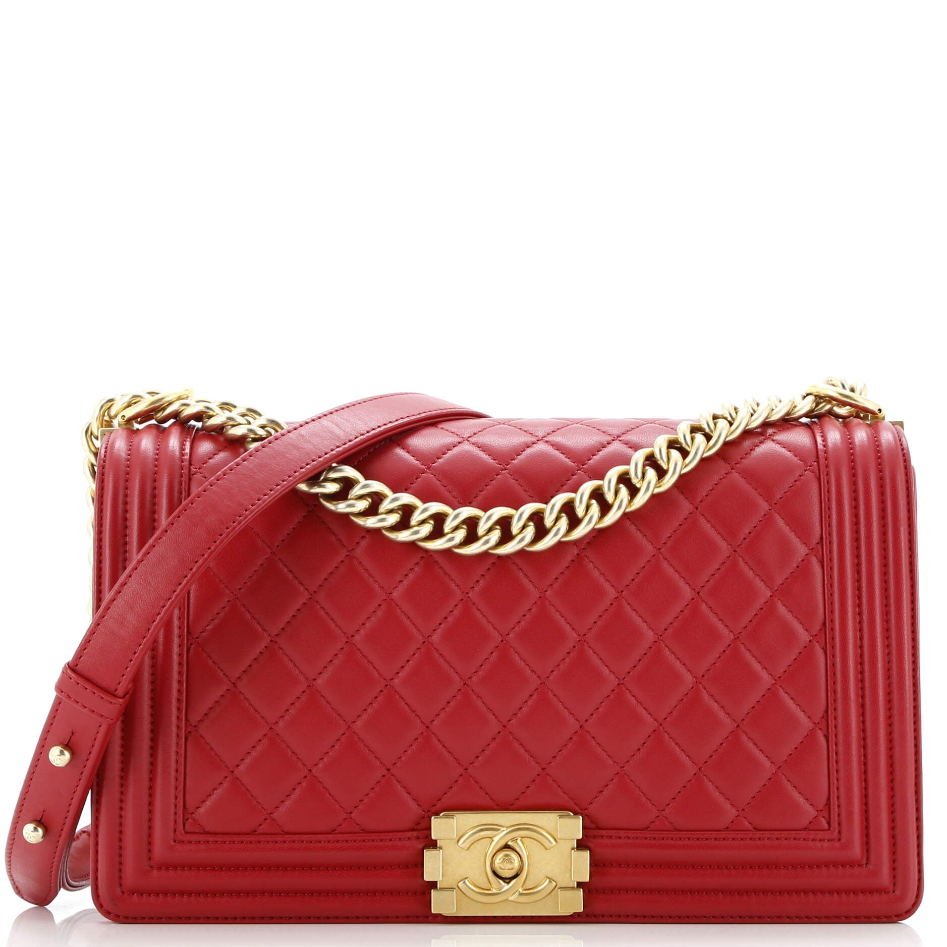 Boy Flap Bag Quilted Lambskin New Medium