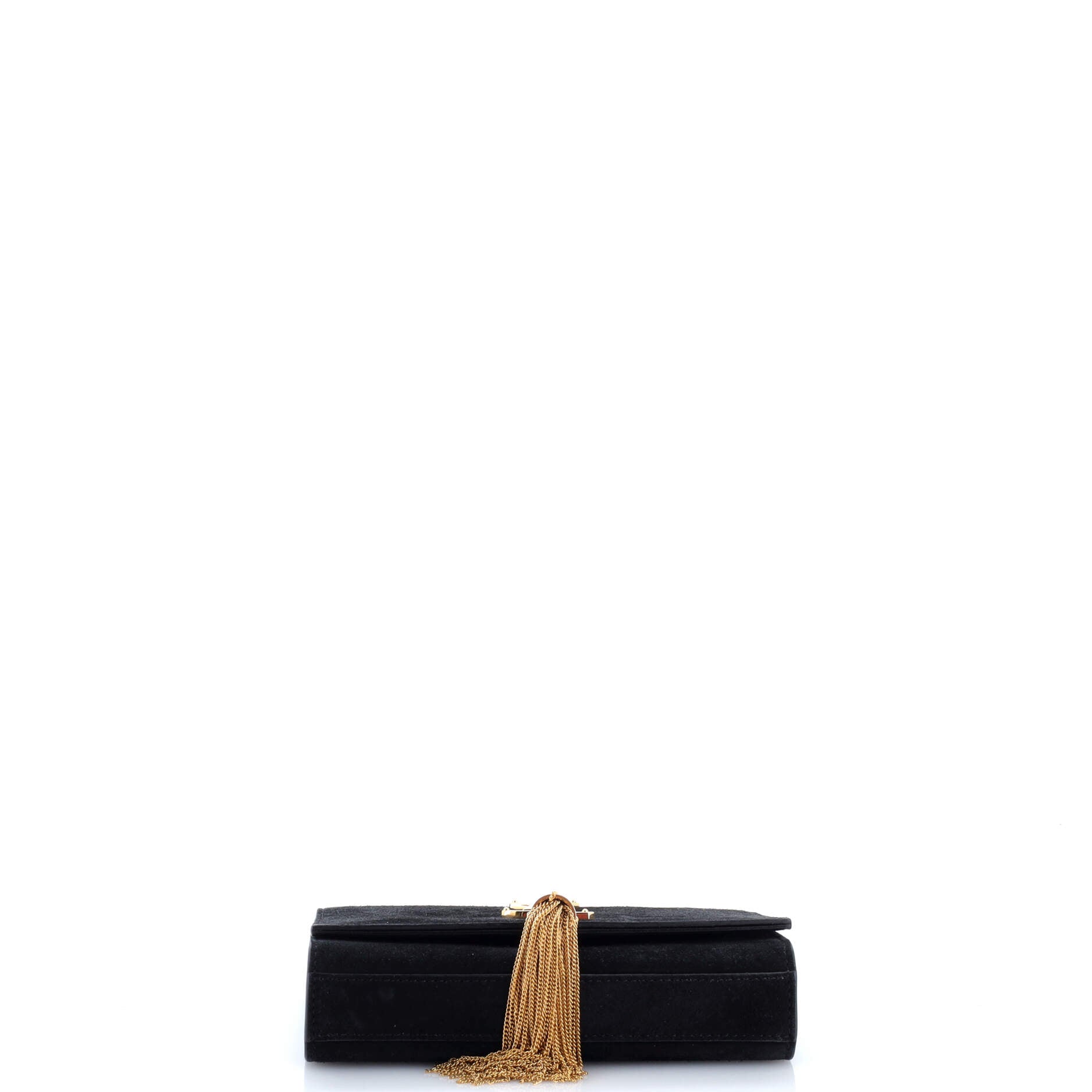 Classic Monogram Tassel Crossbody Bag Suede Small