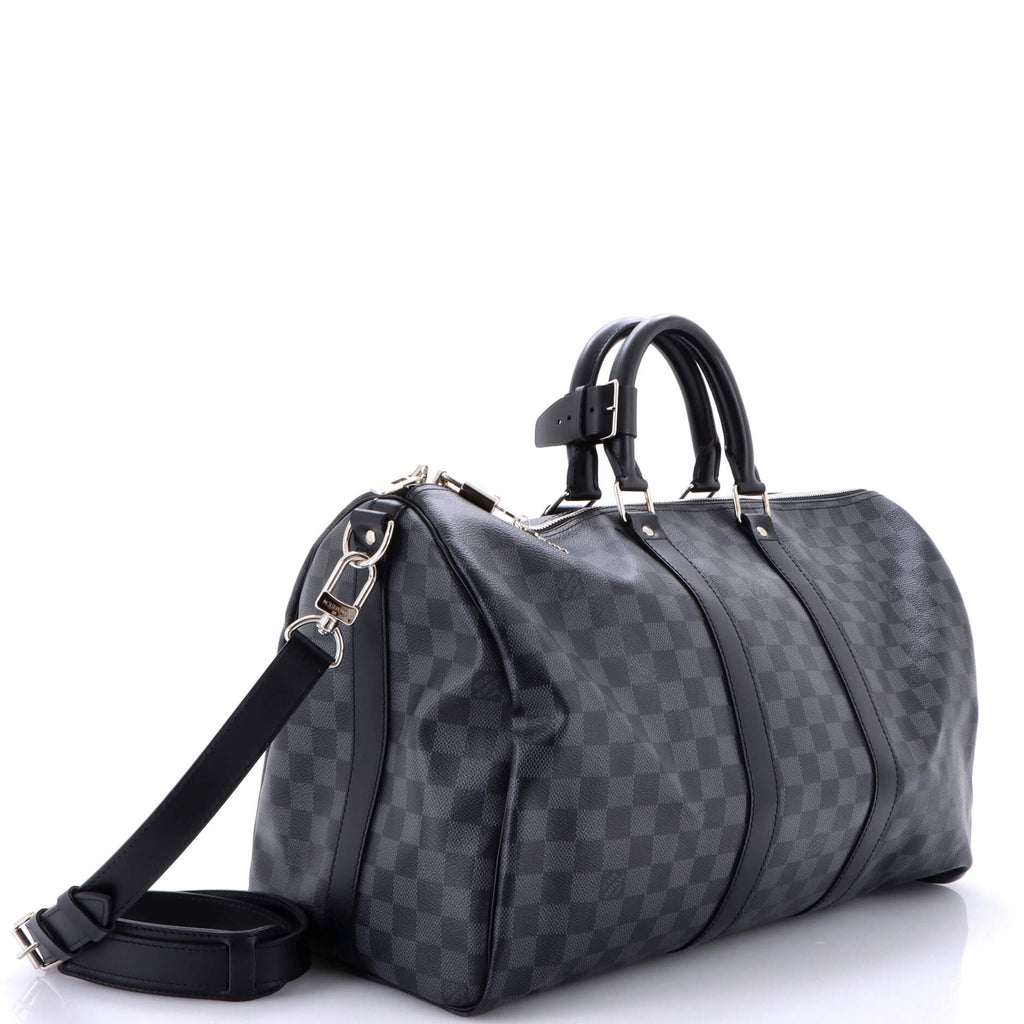 Keepall Bandouliere Bag Damier Graphite 45