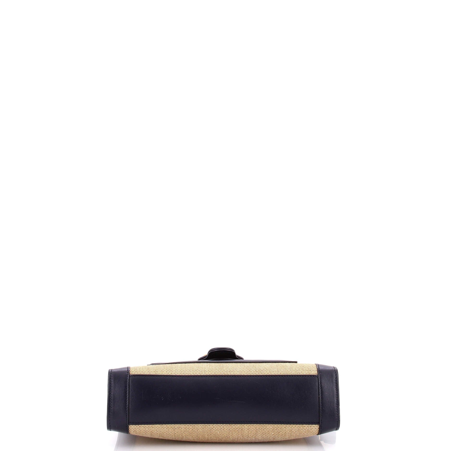 Dahlia Chain Shoulder Bag Leather with Canvas Small