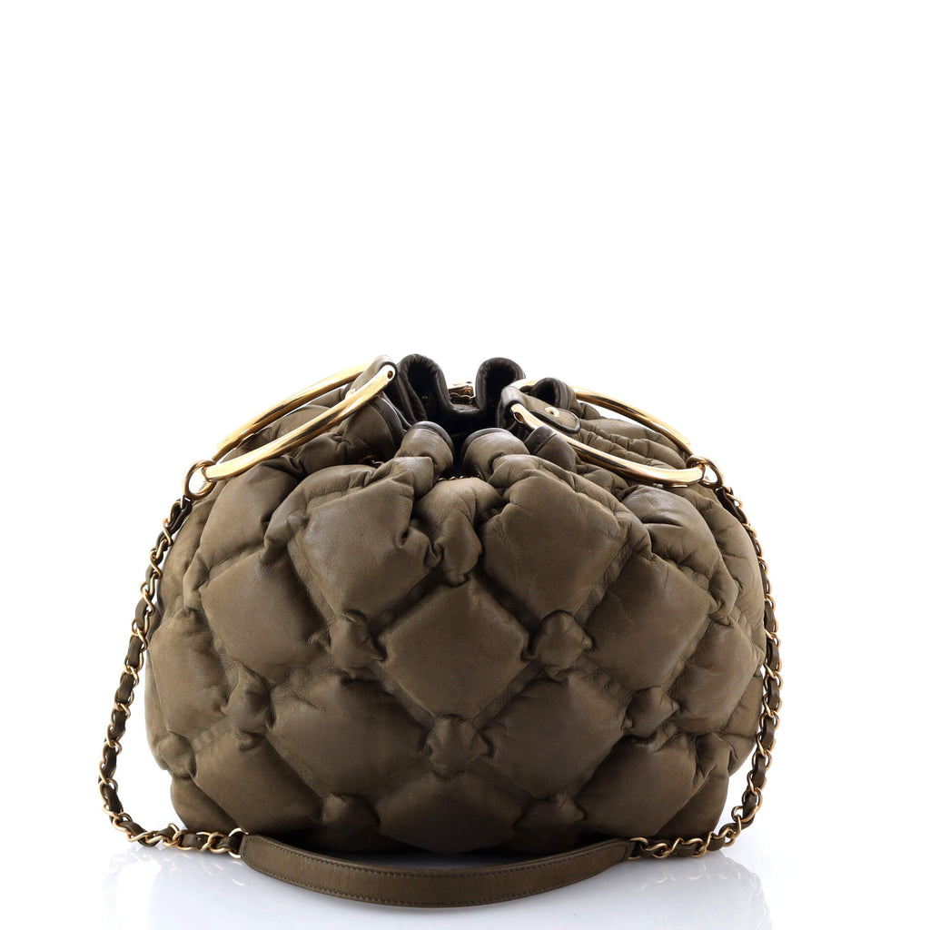 Chesterfield Bucket Bag Quilted Calfskin Medium