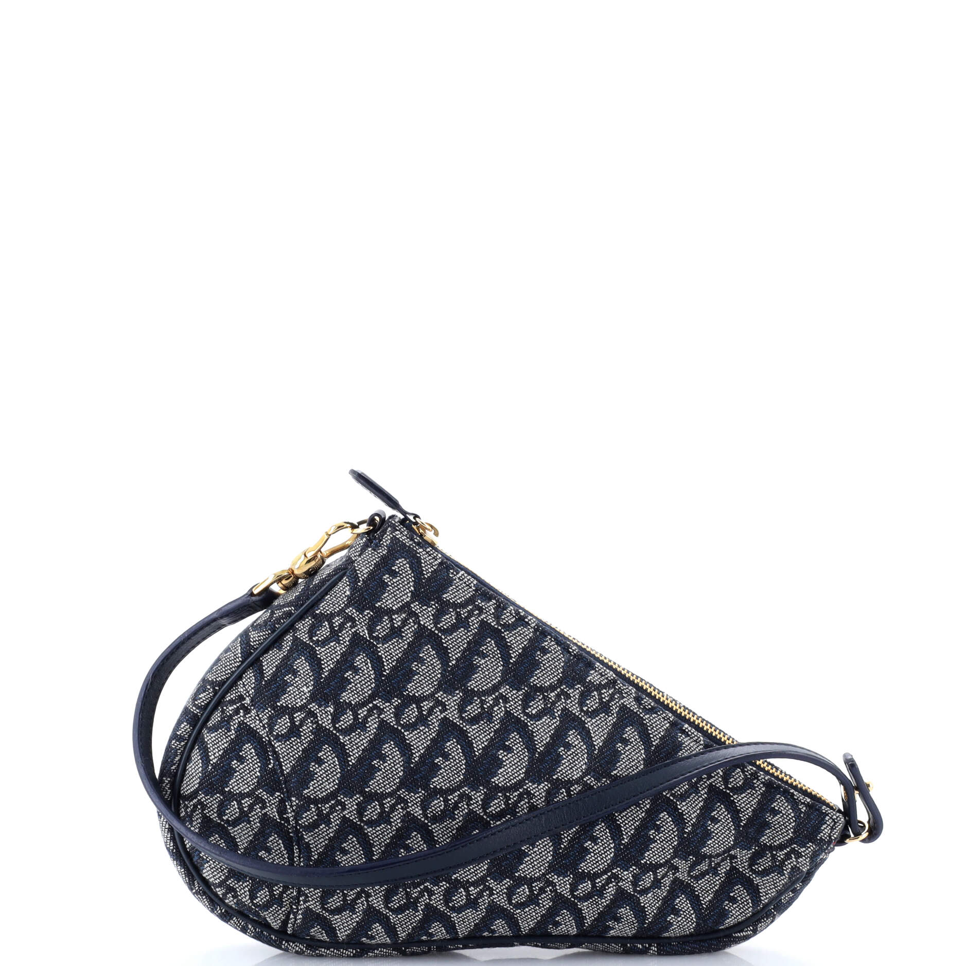 Vintage Saddle Bag Diorissimo Canvas Mini