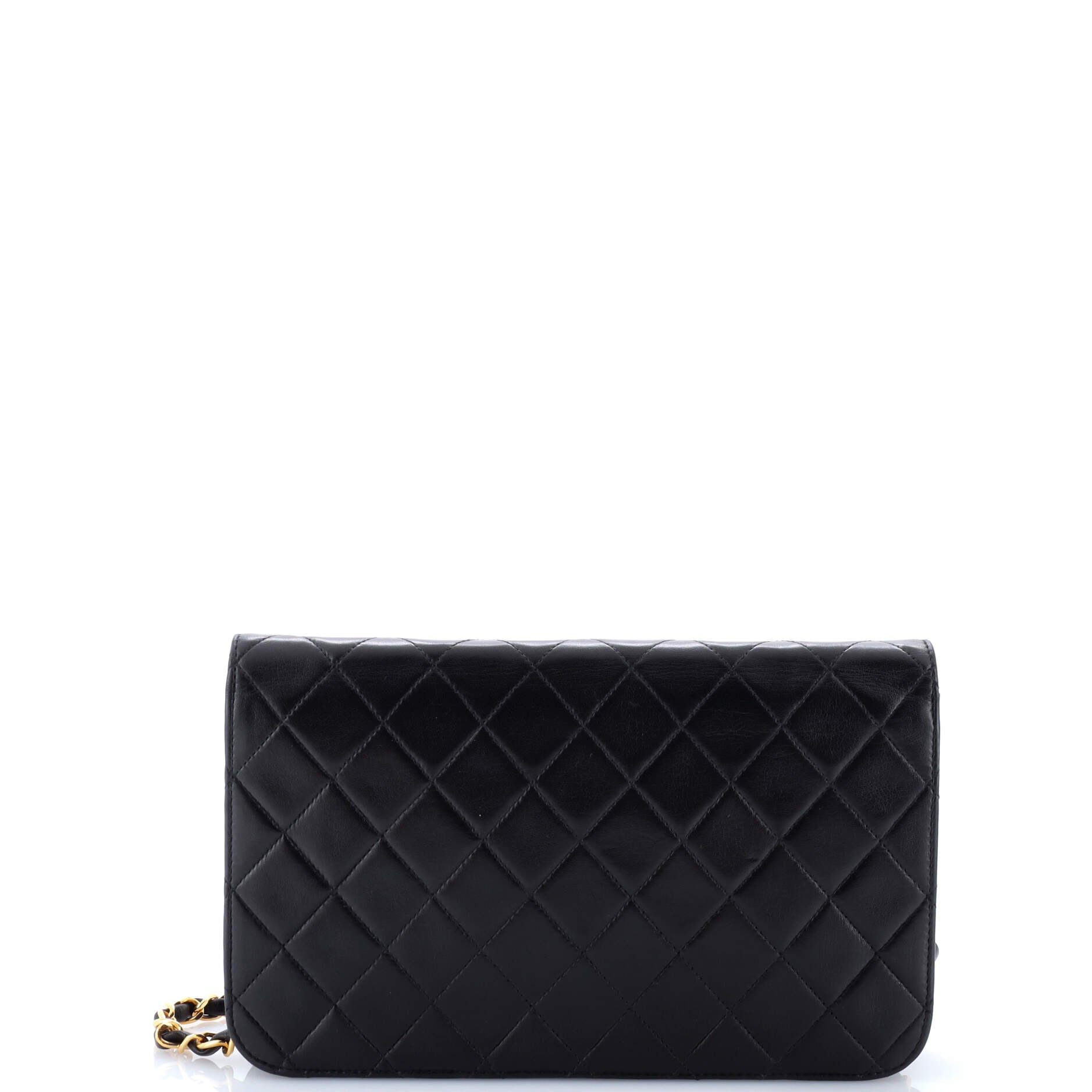 Vintage Full Flap Bag Quilted Lambskin Medium