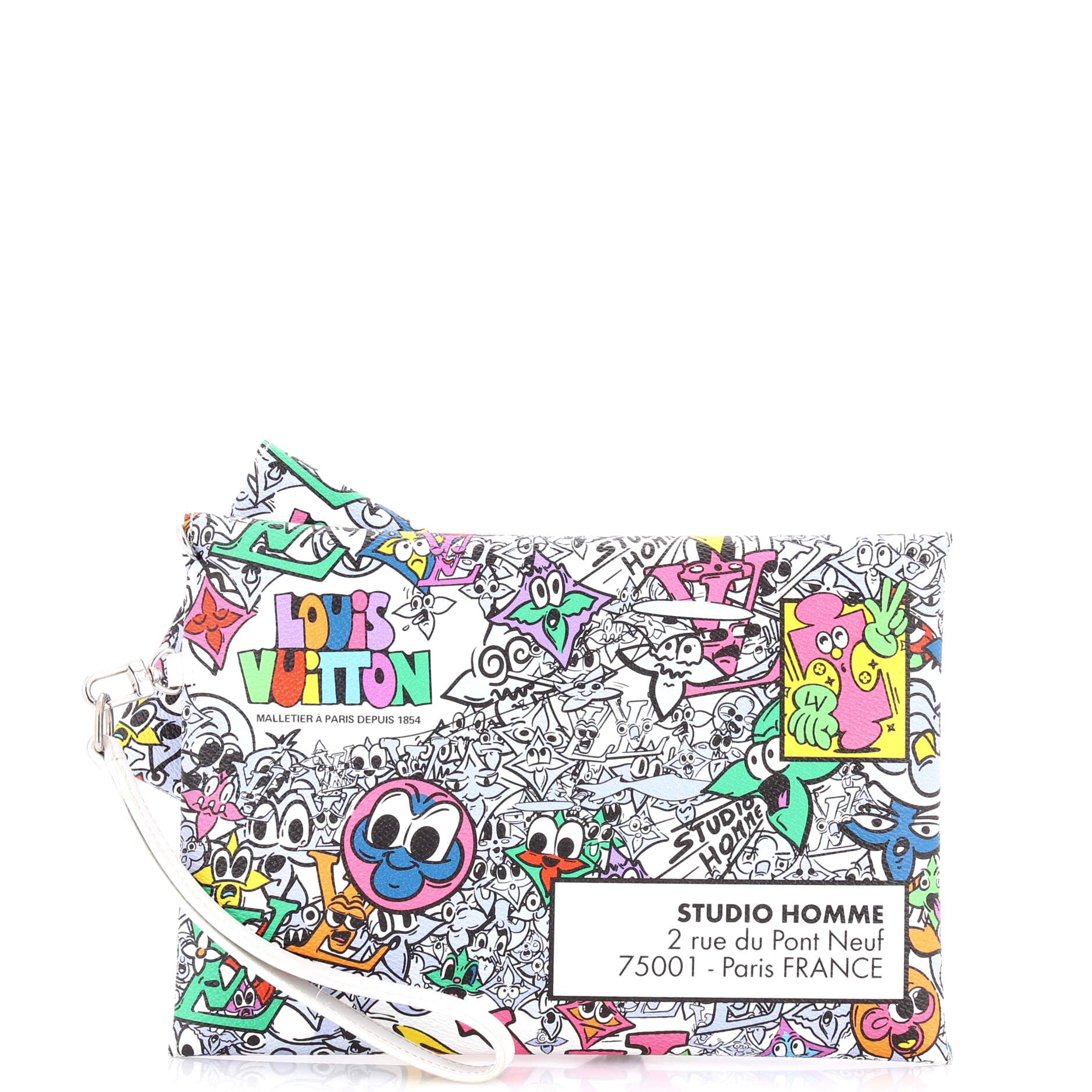 Trio Envelope Pouch Set Limited Edition Monogram Comics Canvas