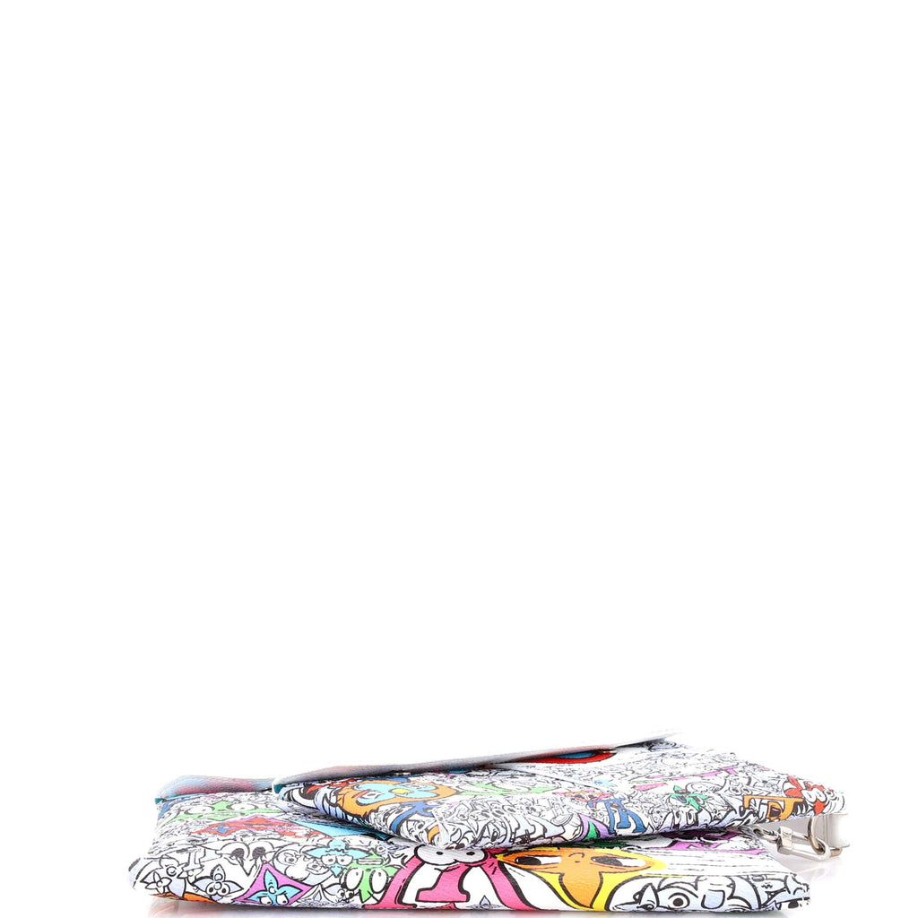 Trio Envelope Pouch Set Limited Edition Monogram Comics Canvas