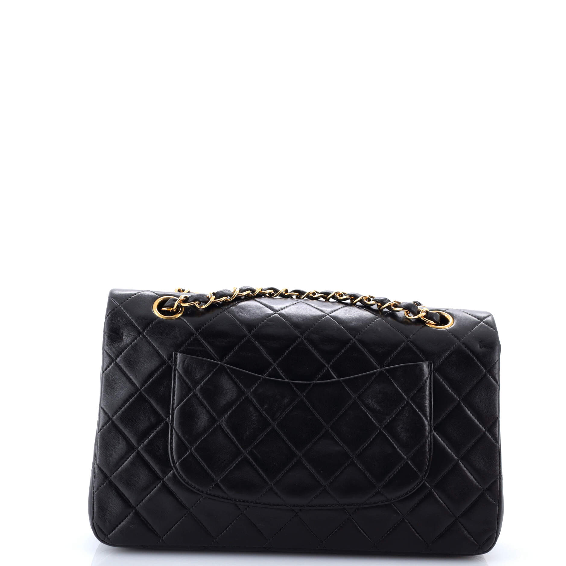 Vintage Classic Double Flap Bag Quilted Lambskin Medium