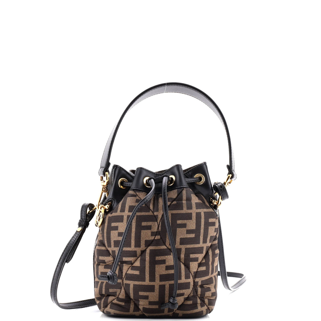 Mon Tresor Bucket Bag Zucca Quilted Silk Mini