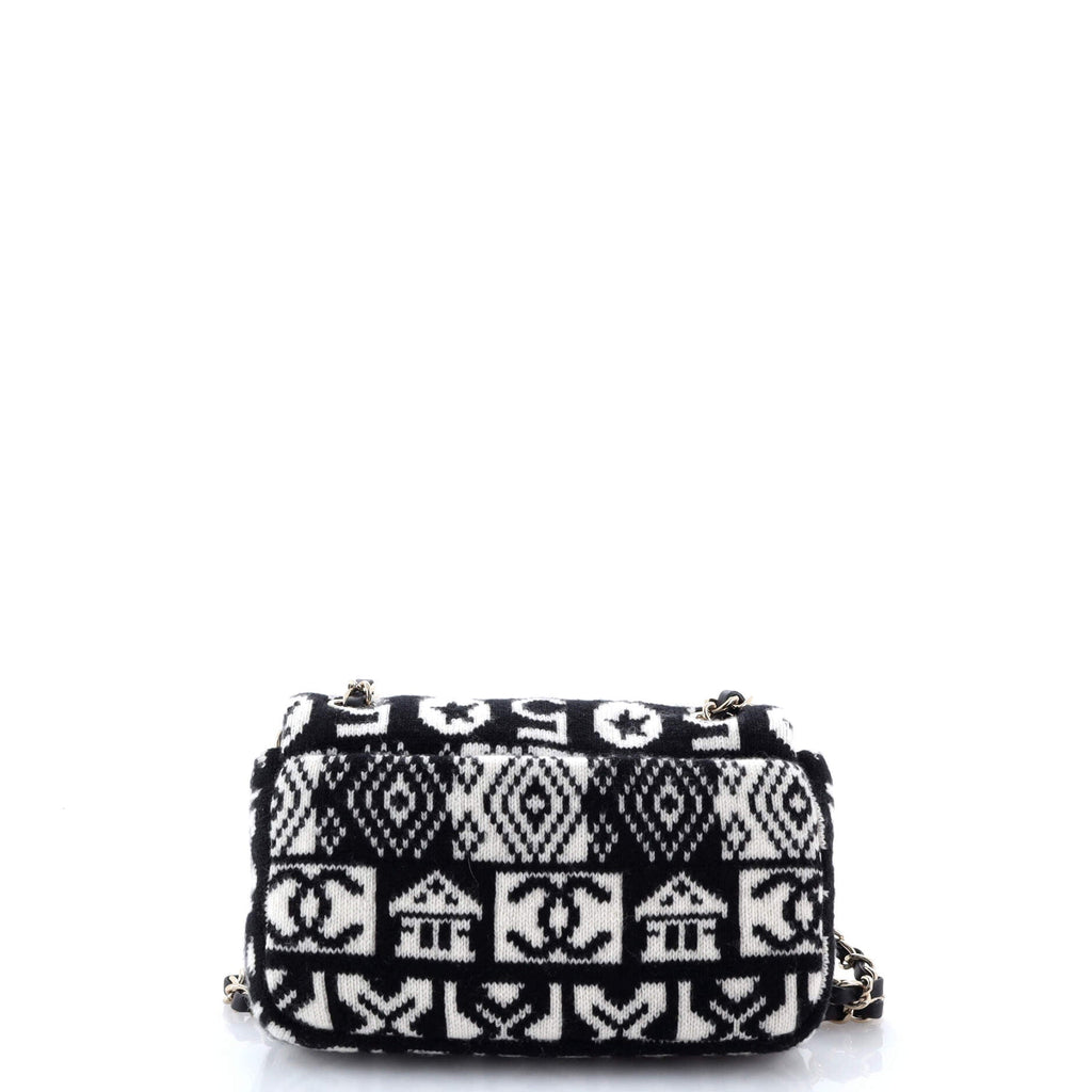 Coco Neige Flap Bag Cashmere Knit Mini